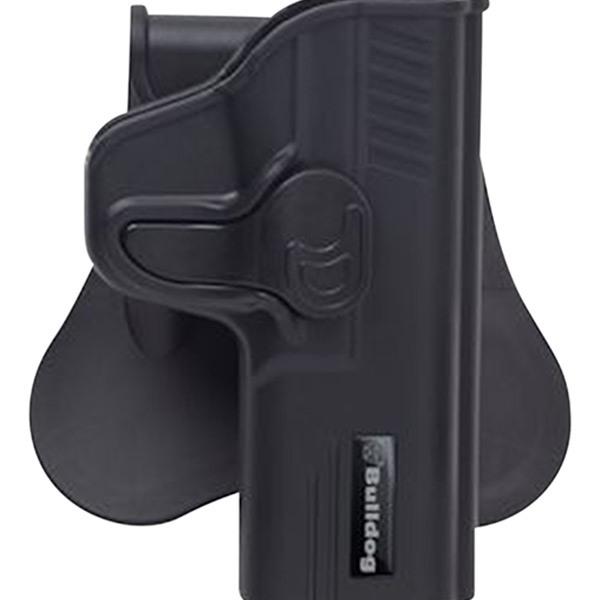 Bulldog RRG27 Rapid Release  OWB Black Polymer Paddle Compatible w/Glock 26/27/33  Right Hand