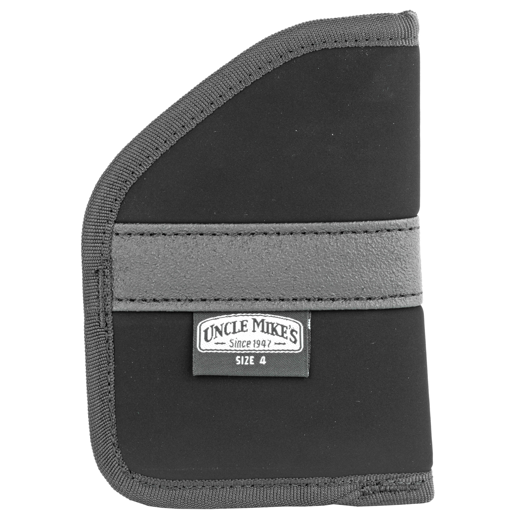Uncle Mike's 87444 Inside The Pocket Holster Open Top Size 04 Black Nylon Pocket Fits Subcompact 9/40 Auto Right Hand