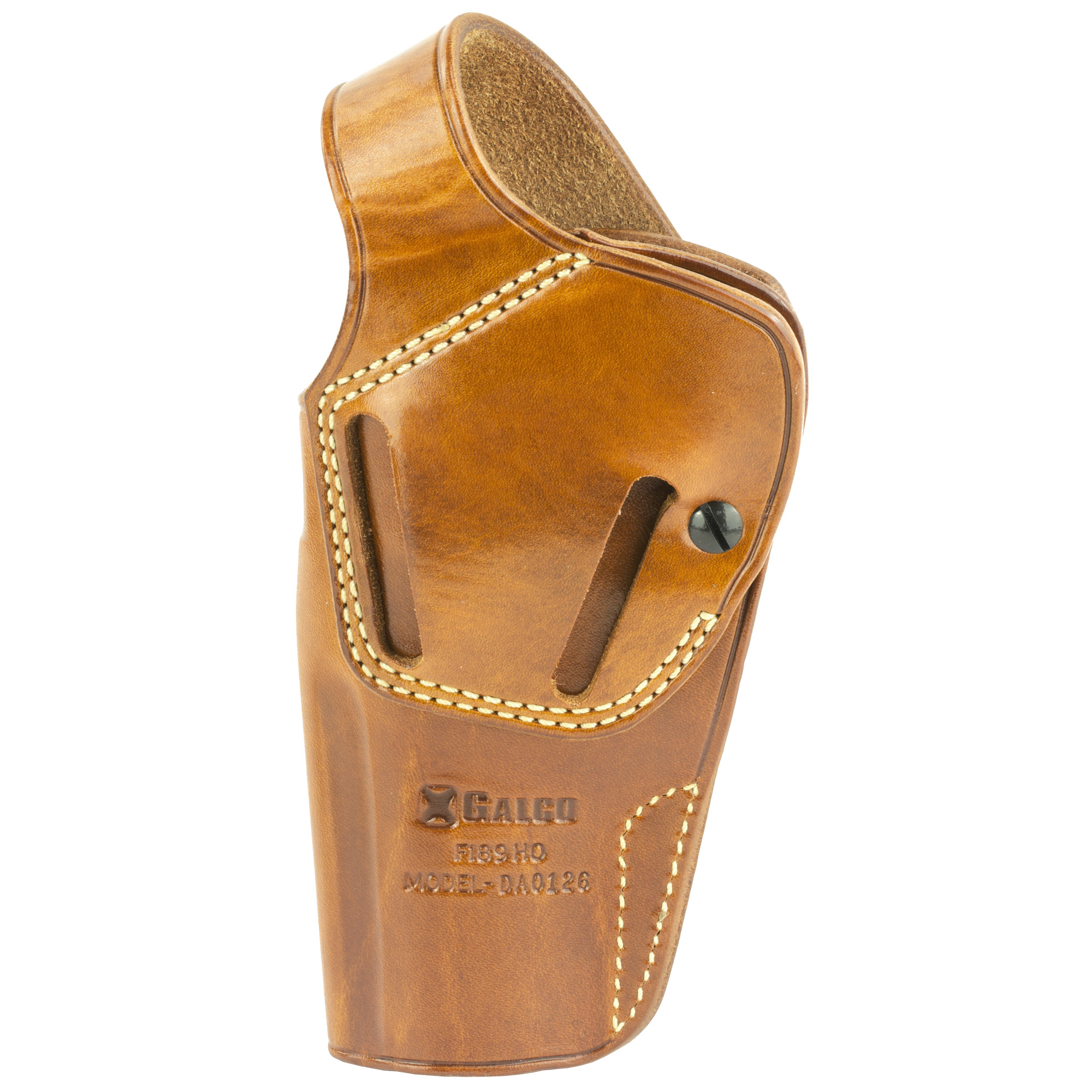 Galco DAO126 DAO  OWB Tan Leather Belt Slide Fits S&W N Frame Right Hand