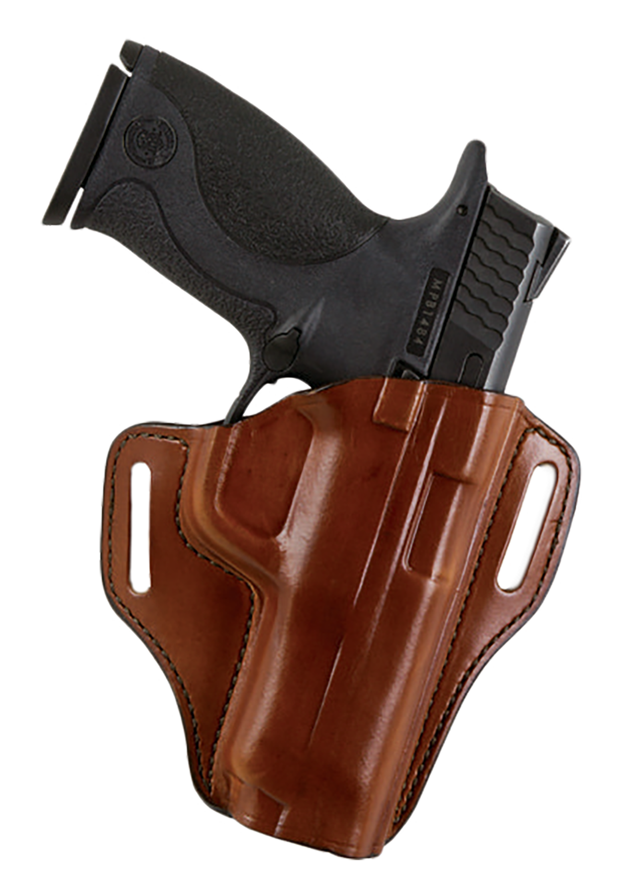 Bianchi 25032 57 Remedy  OWB Size 22A Tan Leather Belt Slide Fits Ruger LCR Right Hand