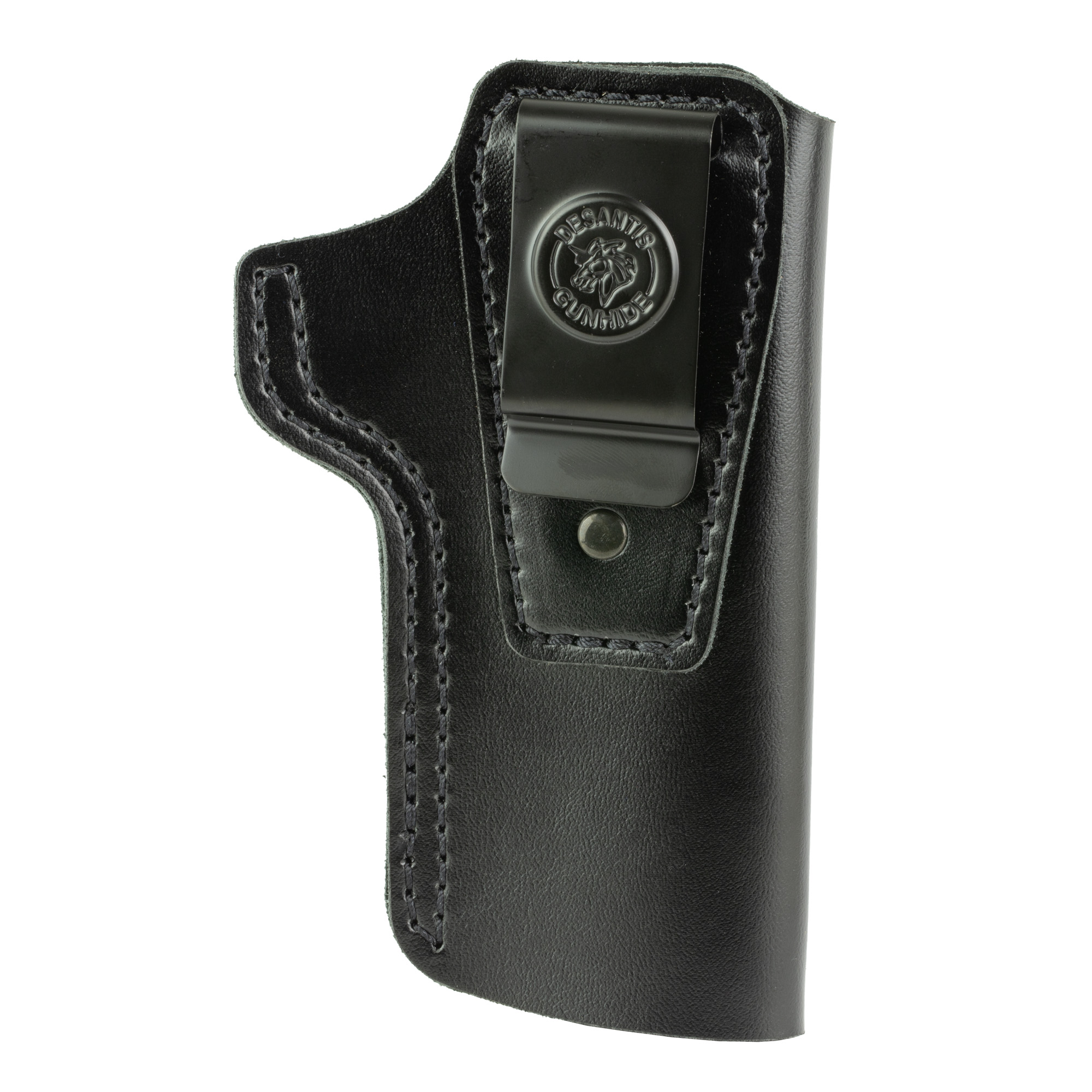 DeSantis Gunhide 031BA85Z0 Insider  IWB Black Leather Belt Clip Fits 1911 4-5" Barrel Right Hand