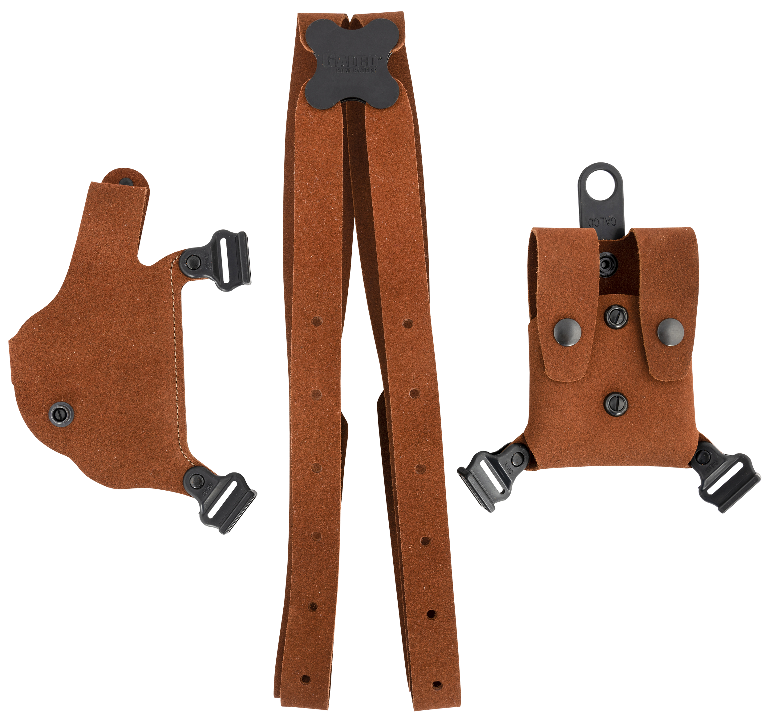 Galco CL2652 Classic Lite 2.0 Shoulder System Size Fits Chest Up To 56" Natural Leather Shoulder Fits S&W M&P Shield Fits S&W M&P Shield Plus Fits S&W M&P Shield 2.0 Right Hand