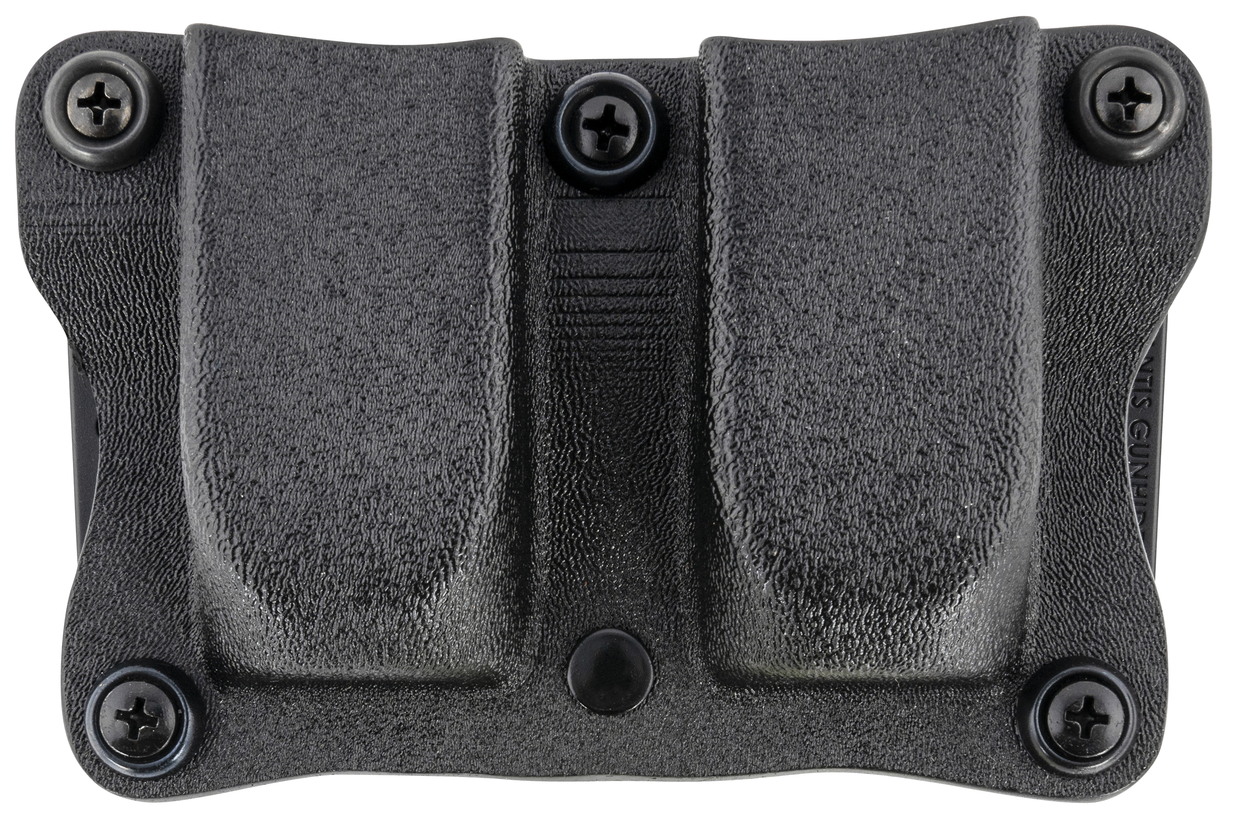 DeSantis Gunhide A87KJKKZ0 Quantico Double Mag Pouch OWB Black Kydex, Belt Clip Fits Belts Up To 1.50" Wide, Compatible w/Sig P365, Ambidextrous