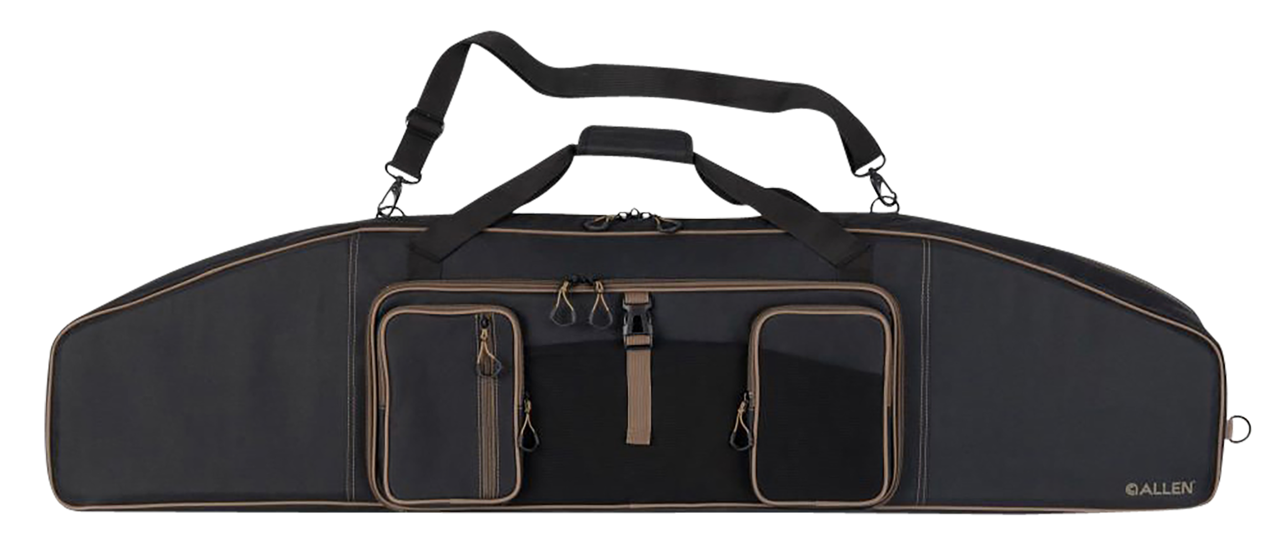 Allen 123-50 Tower Double Rifle Case 50" Rifle Case Black/Gold Endura 2