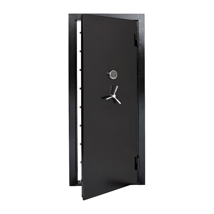 SnapSafe 75419 Vault Door  Out-Swing Black 12 Gauge Steel 32.80"W x 81"H Access Code/Key Entry
