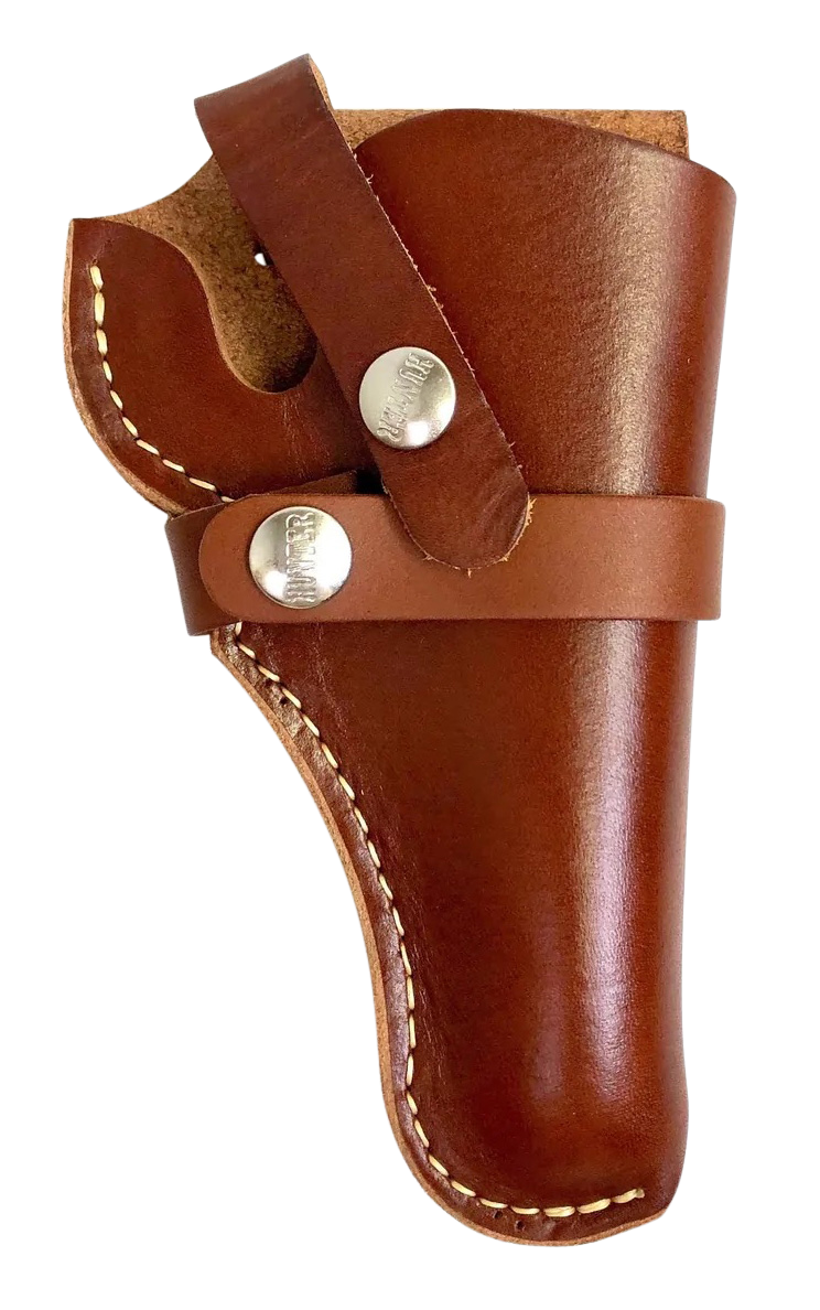 Hunter Company 1100-8 Belt  OWB Size 8 Chestnut Tan Leather Belt Loop Fits DA Revolver Fits 2.75-4" Barrel Right Hand Compatible w/ Hunter Buscadero/Straight Cartridge Belts
