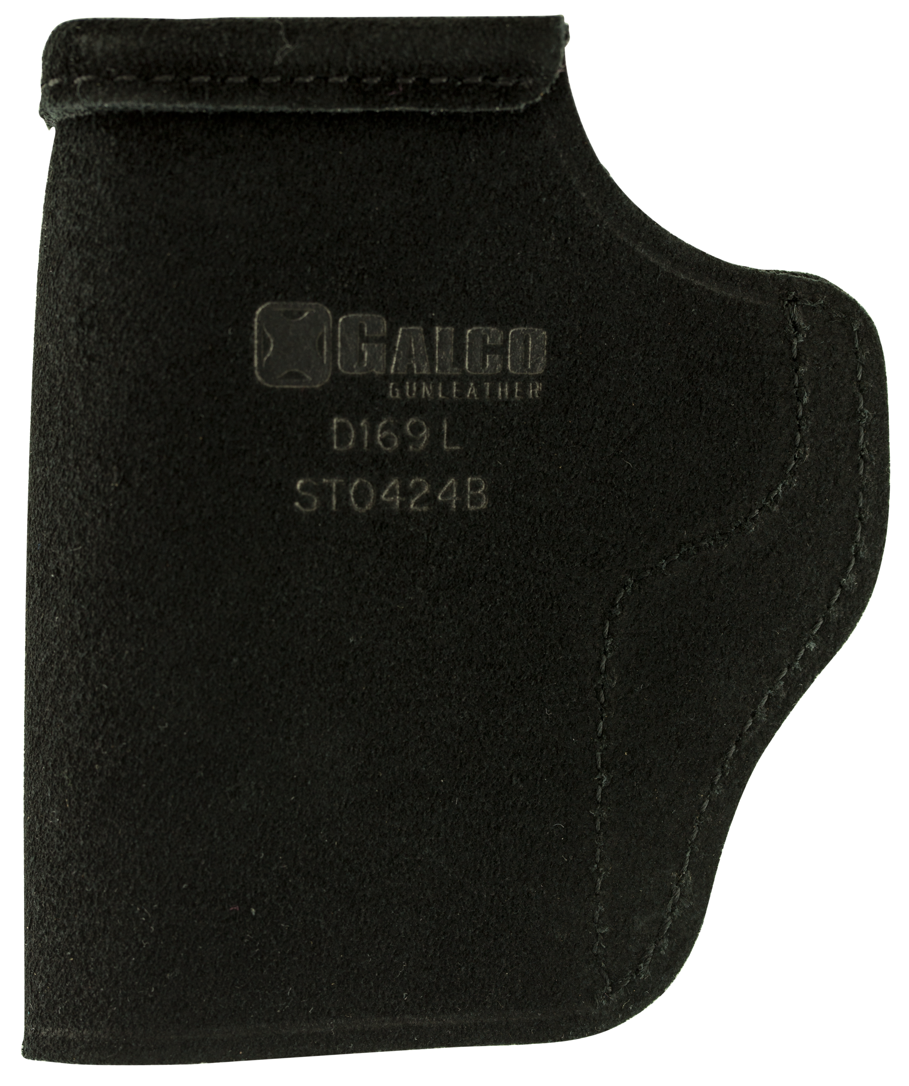 Galco STO424B Stow-N-Go  IWB Black Leather Belt Clip Fits 1911 3" Barrel Right Hand