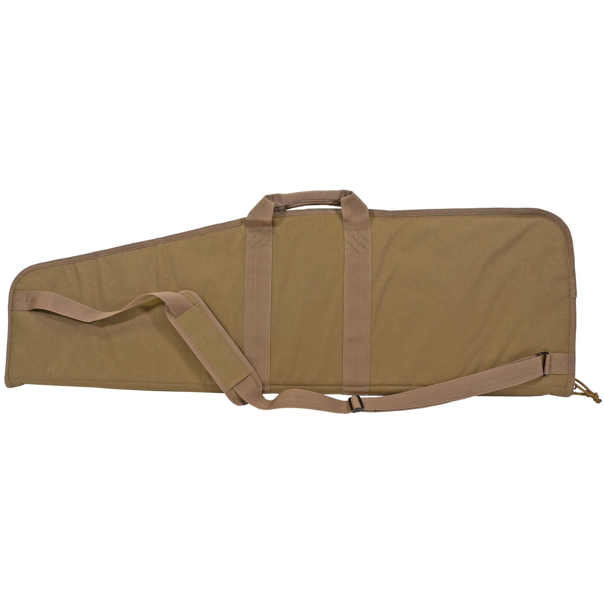 GPS Bags SRC42FDE Single Rifle Case Flat Dark Earth 600D Polyester w/ Mag Pouch Lockable Zippers & Fleece-Lining
