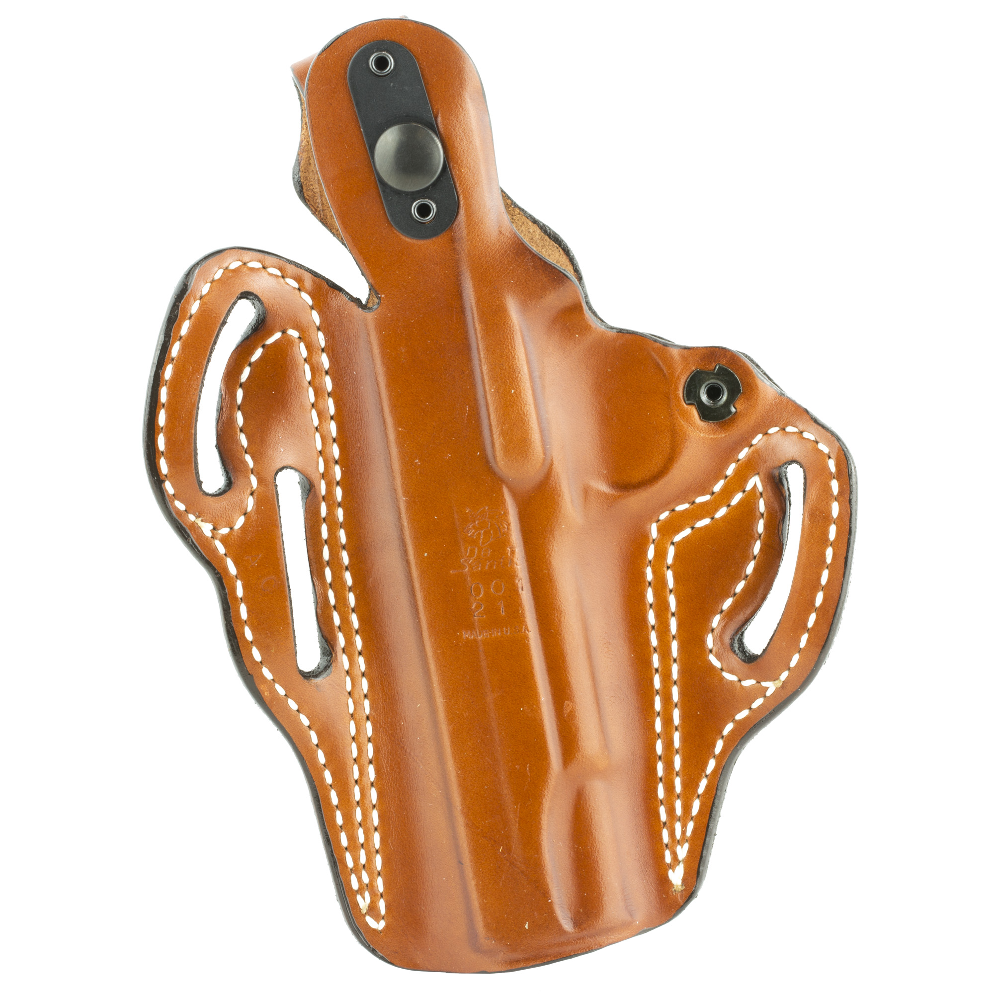 DeSantis Gunhide 001TA21Z0 Thumb Break Scabbard OWB Tan Leather Belt Slide Fits 1911 Fits 5" Barrel Right Hand