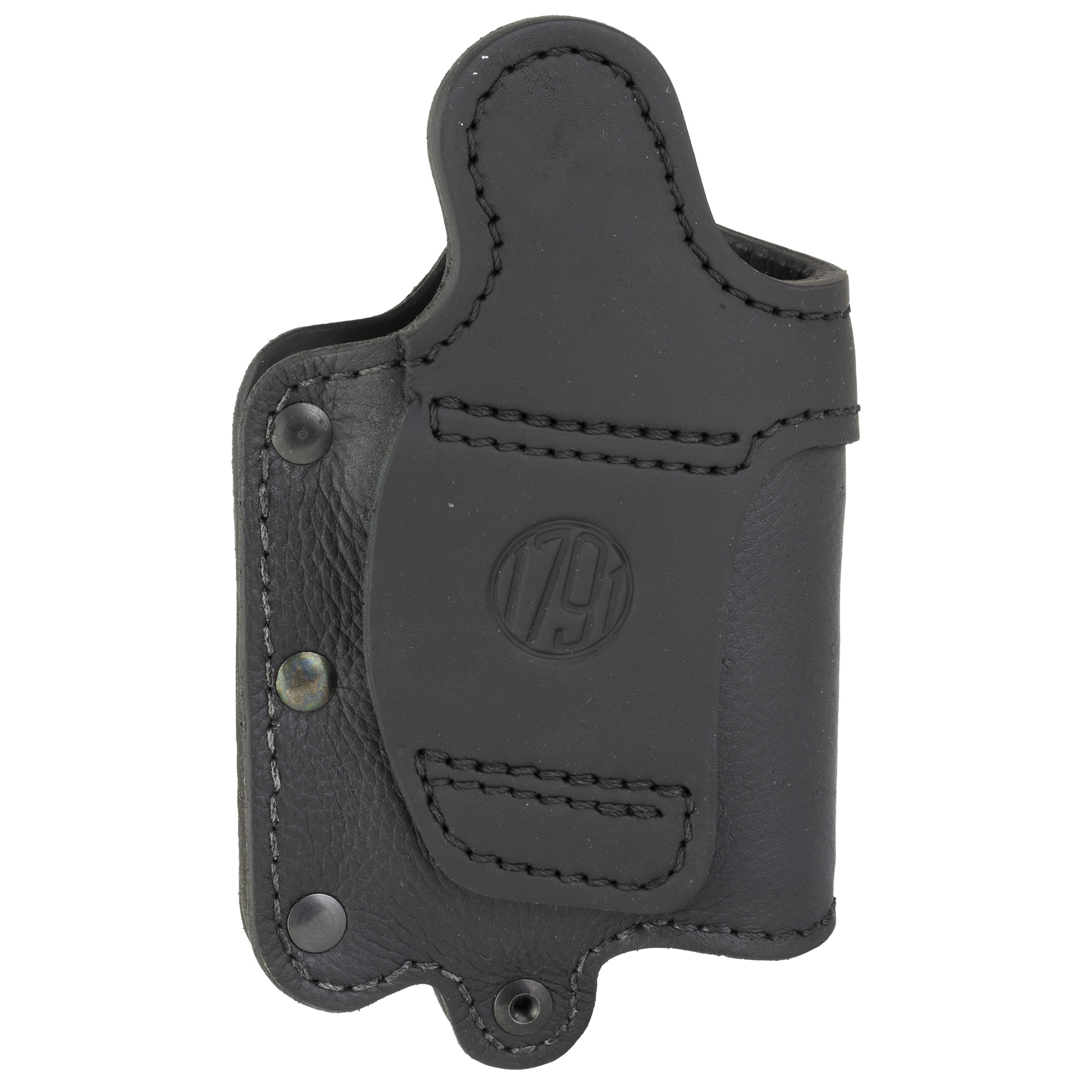 1791 Gunleather UCLB21NSBR Ultra Custom Light Bearing OWB Size 2.1 Night Sky Black Leather Belt Loop Compatible w/Glock 17/S&W M&P Shield/Springfield XD Right Hand