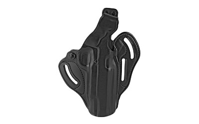 Galco CTS212RB Cop 3 Slot OWB Black Leather Belt Slide Fits 1911 Right Hand