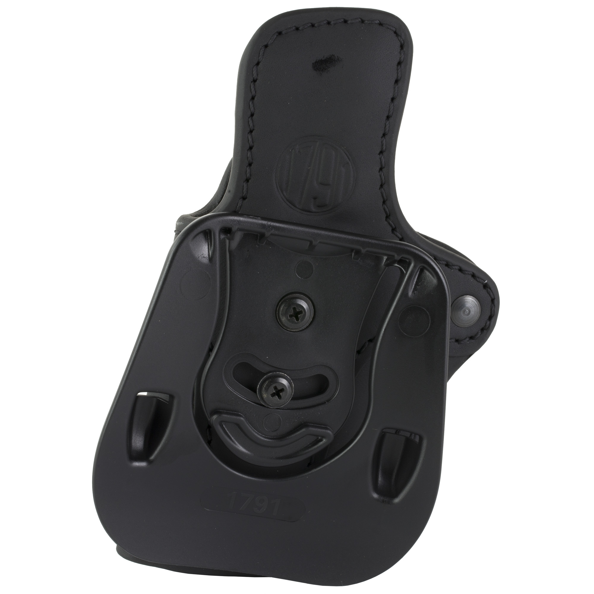 1791 Gunleather ORPDH23SBLR Paddle Holster Optic Ready OWB Size 2.3 Signature Brown Leather Paddle Fits Glock 17 Fits Walther PPQ Right Hand