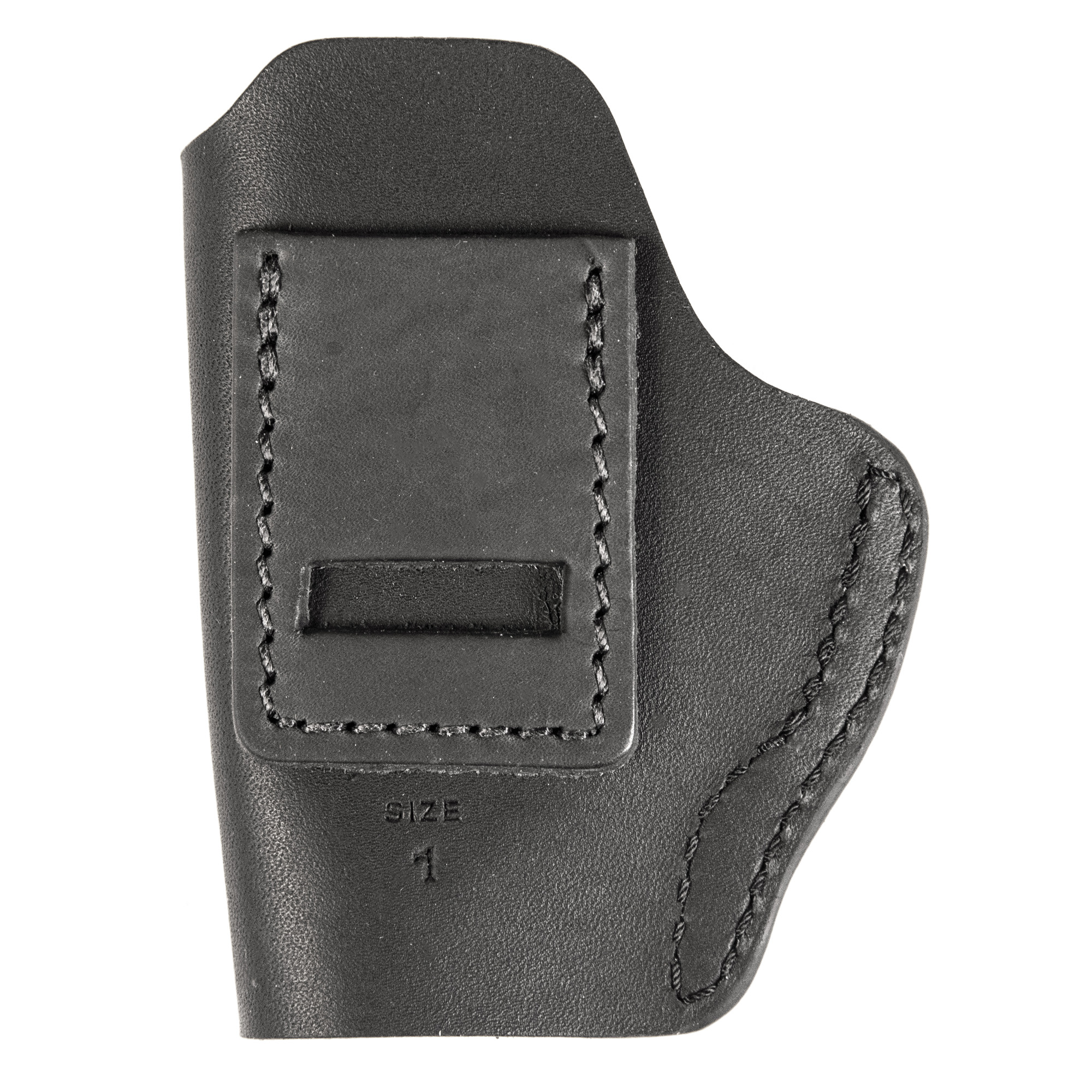 Uncle Mikes-leather(1791) UMIWB1MBLA Inside the Waistband  IWB Size 01 Matte Black Leather Belt Clip Fits Walther PPK Right Hand