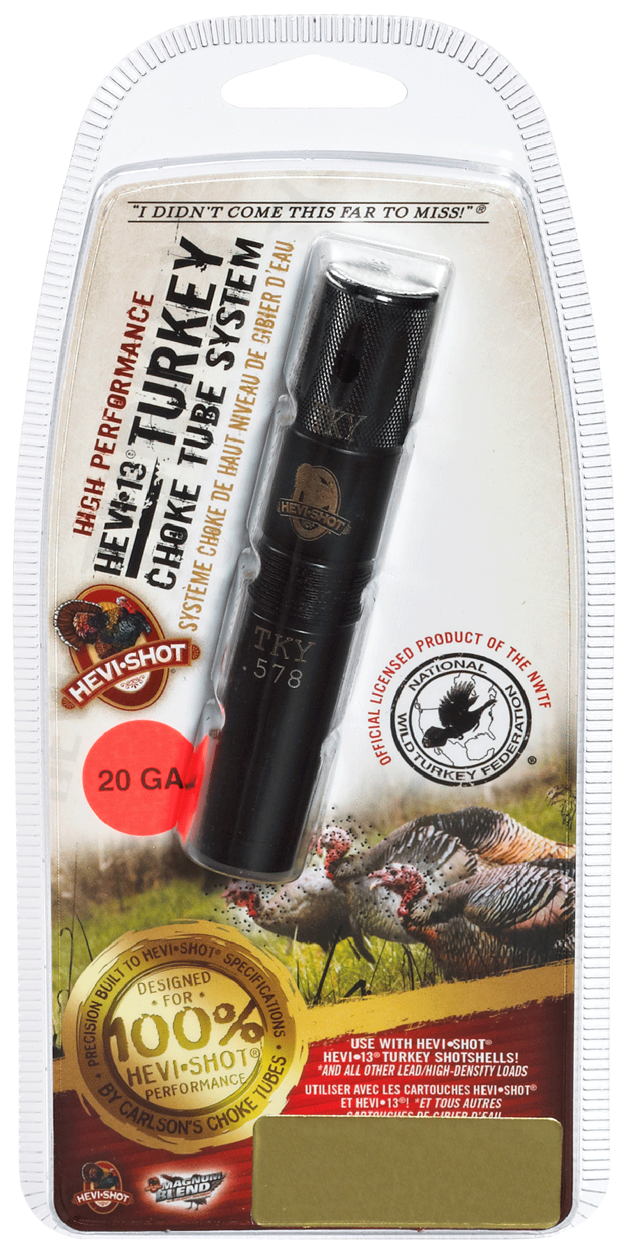 HEVI-Shot Invector-Plus Turkey Choke 20 Gauge Ported 17-4 Stainless Diameter 581