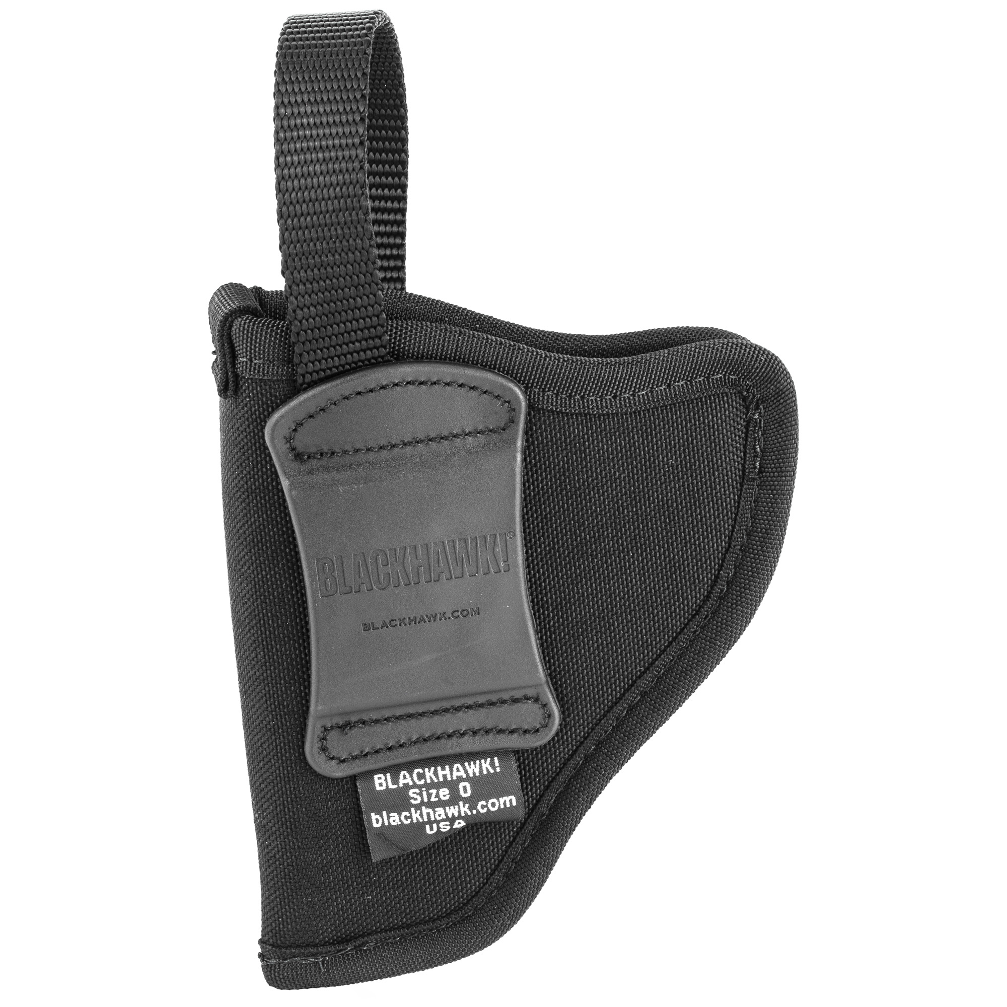 Blackhawk 73NH00BKR Hip  OWB Size 00 Black Cordura Nylon Belt Slide Fits Sm/Med DA Revolver Fits 2-3" Barrel Right Hand