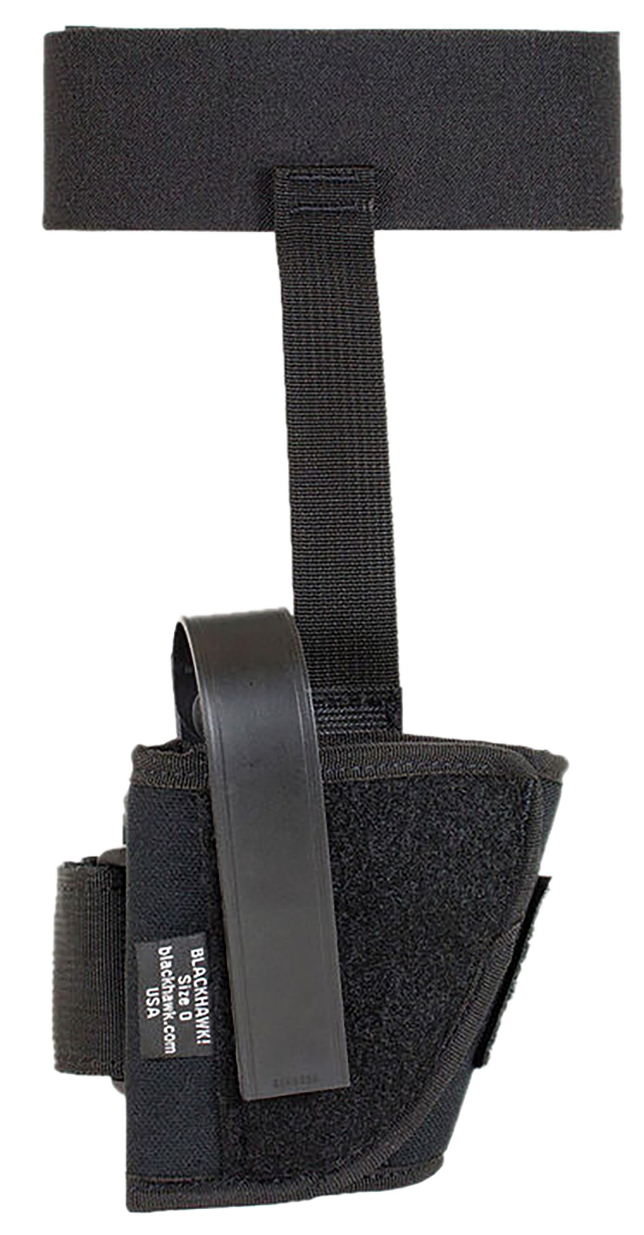 Blackhawk 40AH12BKL Ankle  Size 12 Black Cordura Velcro Compatible w/Glock 26/27/33