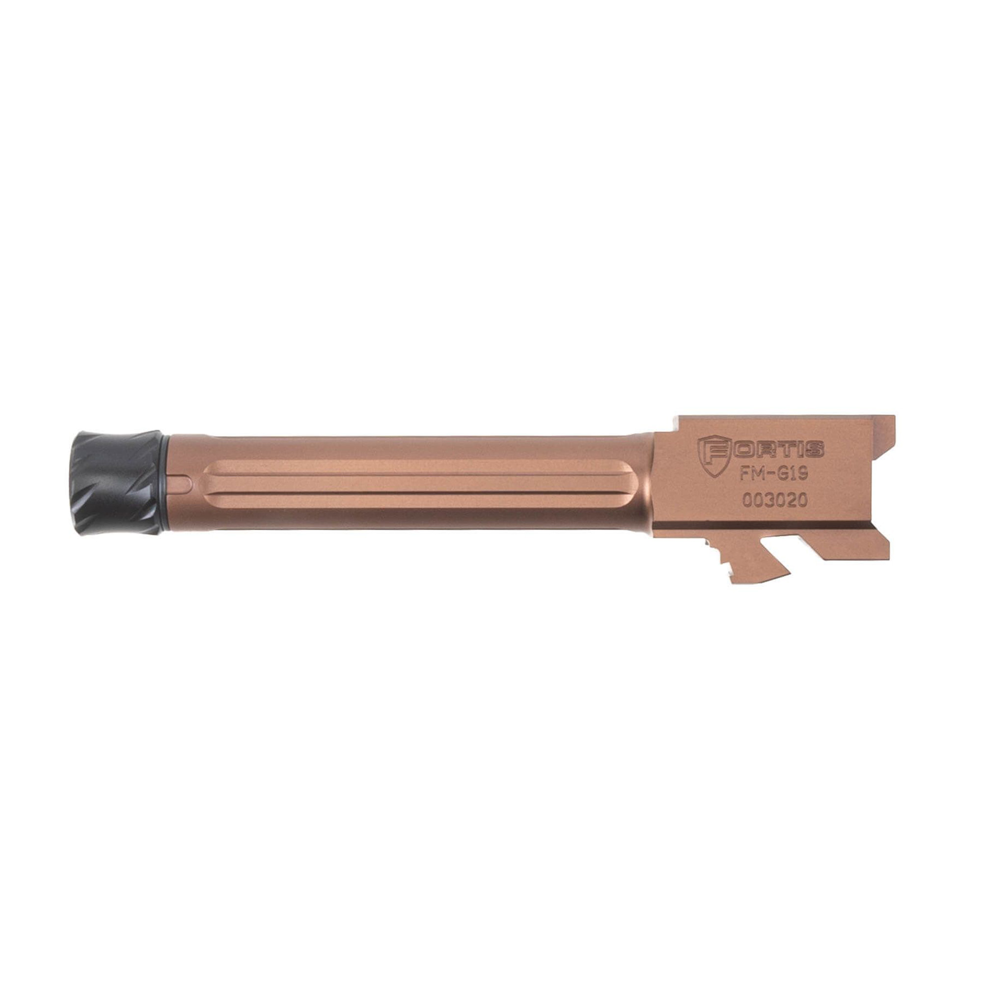 Fortis Manufacturing Fortis Glk19 Copper Threaded Barrel 4in 9mm Fits Glock 19