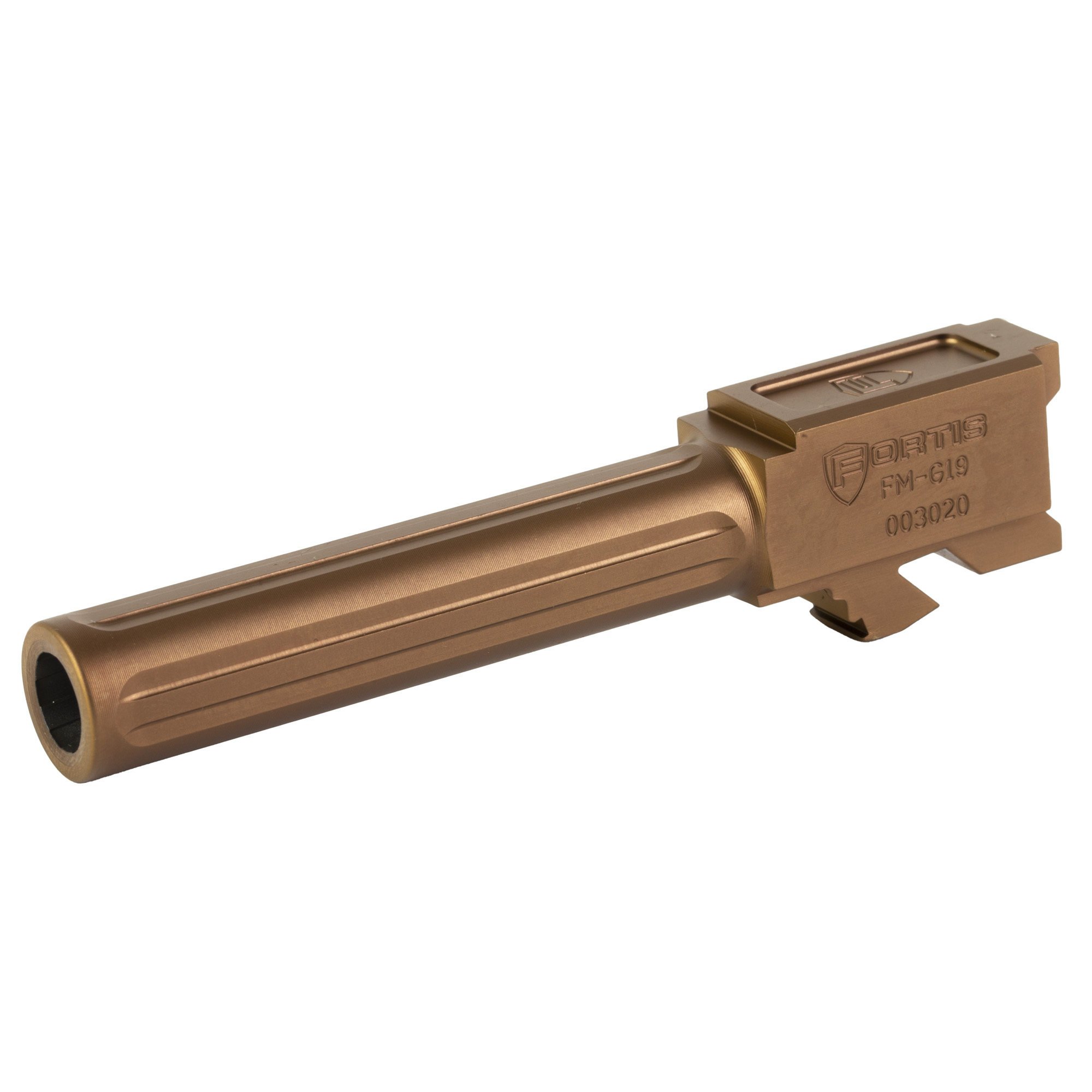 Fortis Manufacturing 4in Copper 9mm Glock 19 Barrel Gen1to5 19X