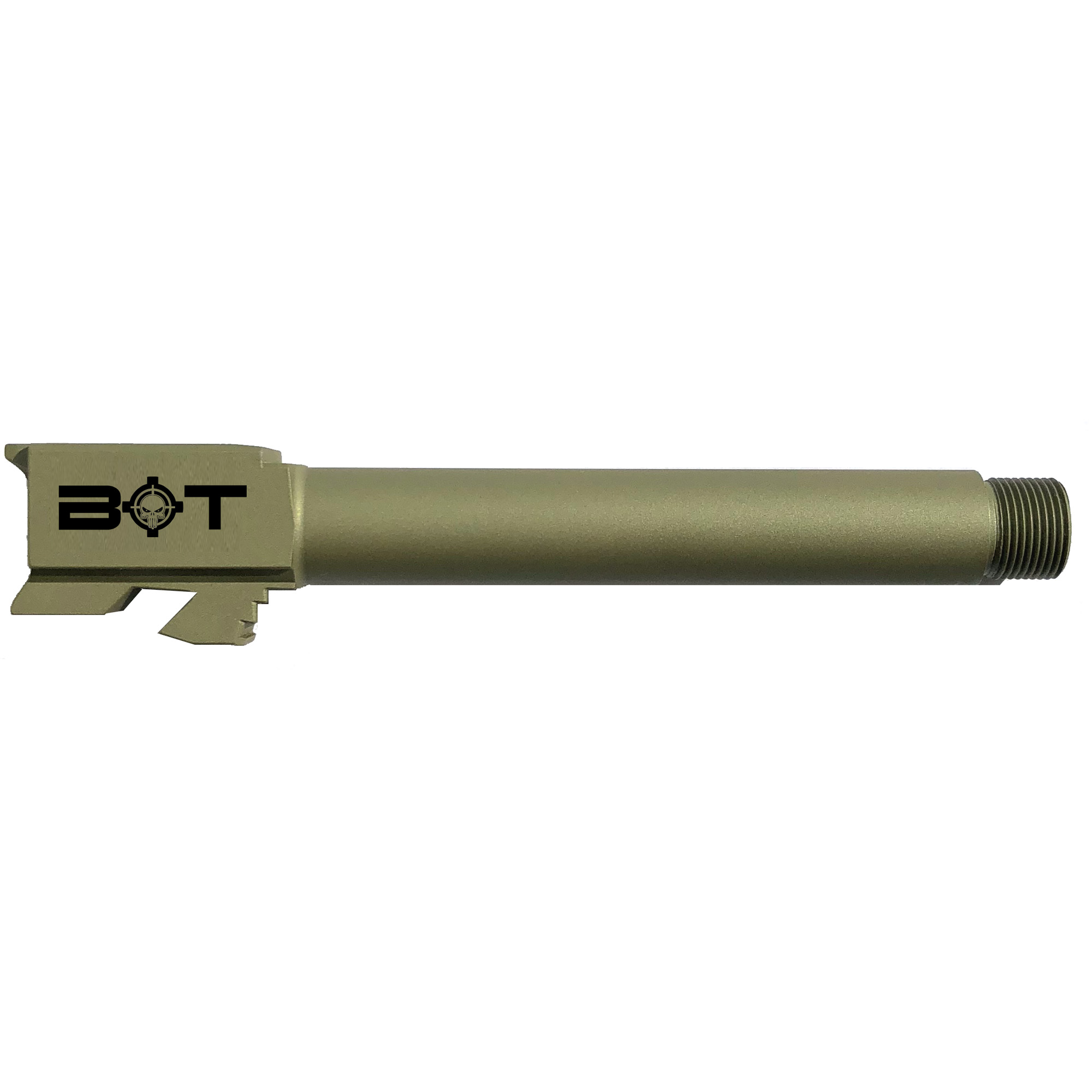 Backup Tactical Olive Drab Green Nitride Threaded 9mm Glock 17 Barrel