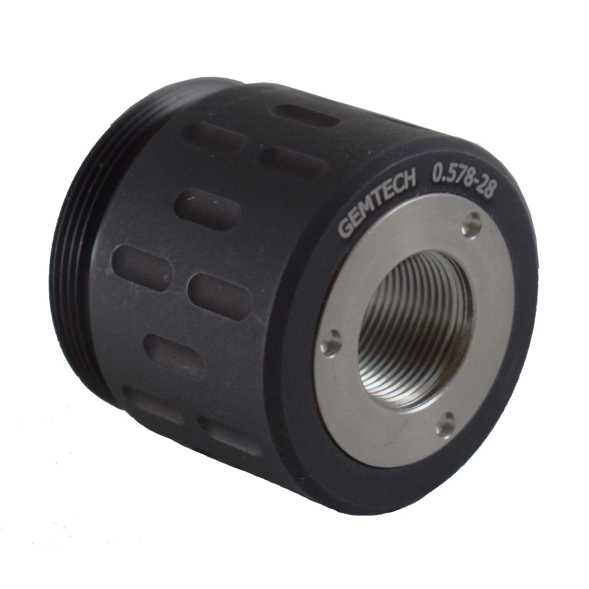 Gemtech GM-45 Blackside Adaptor 1/2x28 for 9mm Luger