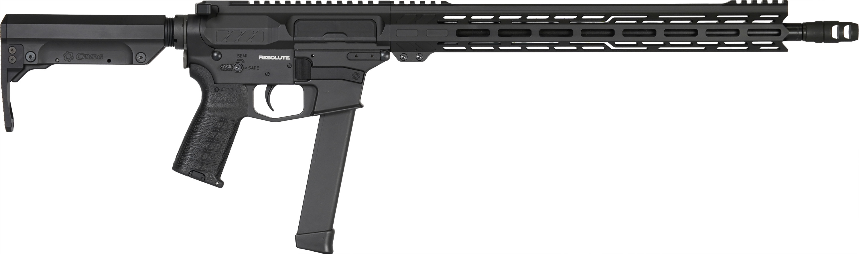 CMMG Resolute MkGs 9mm 16.1in 32rd Rifle 4140CM Salt Bath Nitride Finish