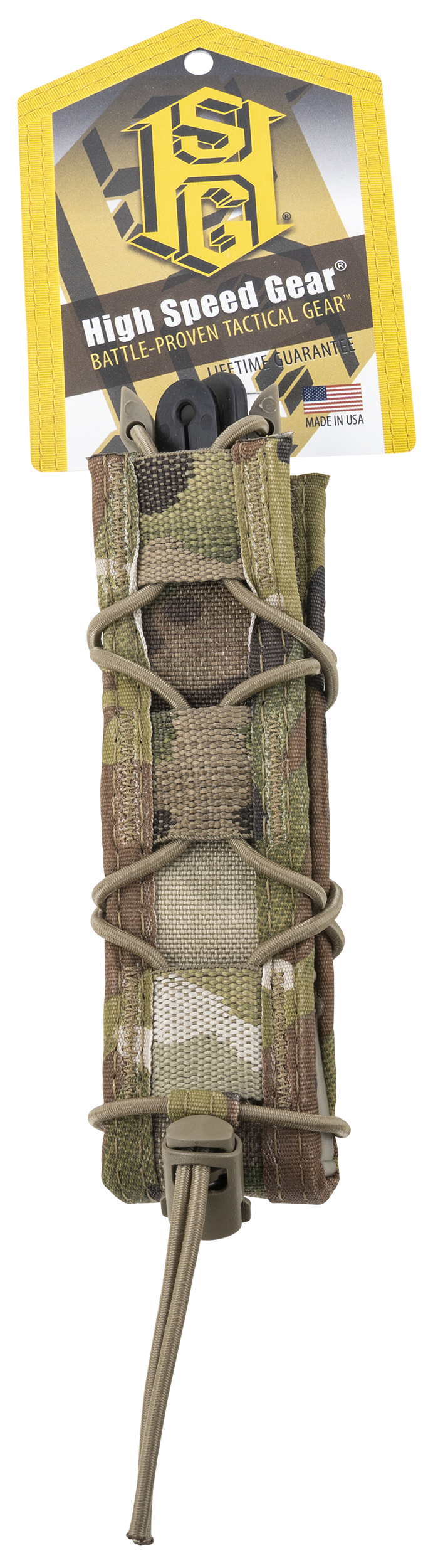 High Speed Gear 11EX00MC TACO Extended Mag Pouch Single MultiCam Nylon MOLLE Compatible w/ Pistol