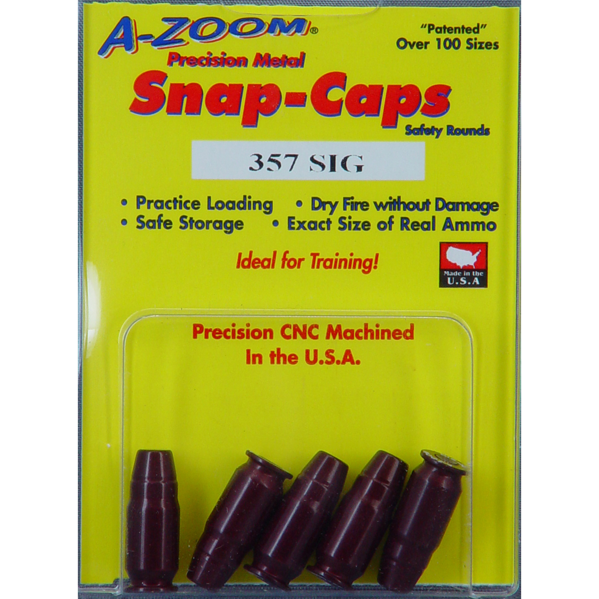 A-Zoom Metal Snap Caps .357 SIG 5/ct