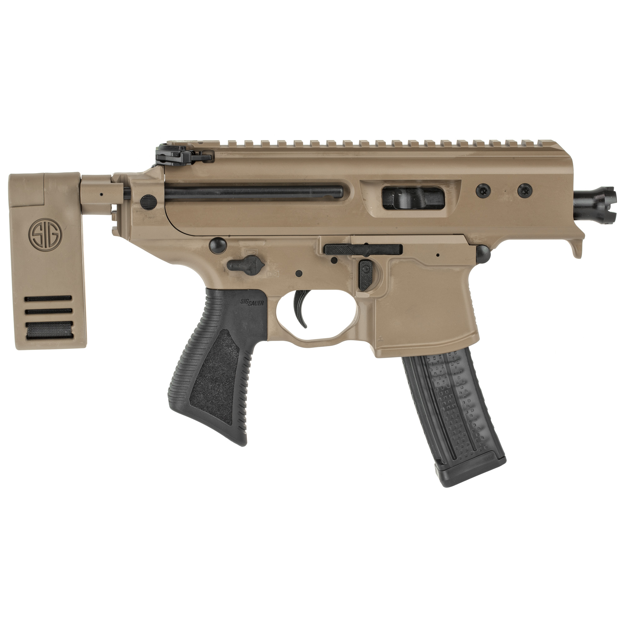 Sig Sauer MPX Copperhead 9mm Luger 3.5 inch 20 Round Coyote Cerakote Pistol Brace
