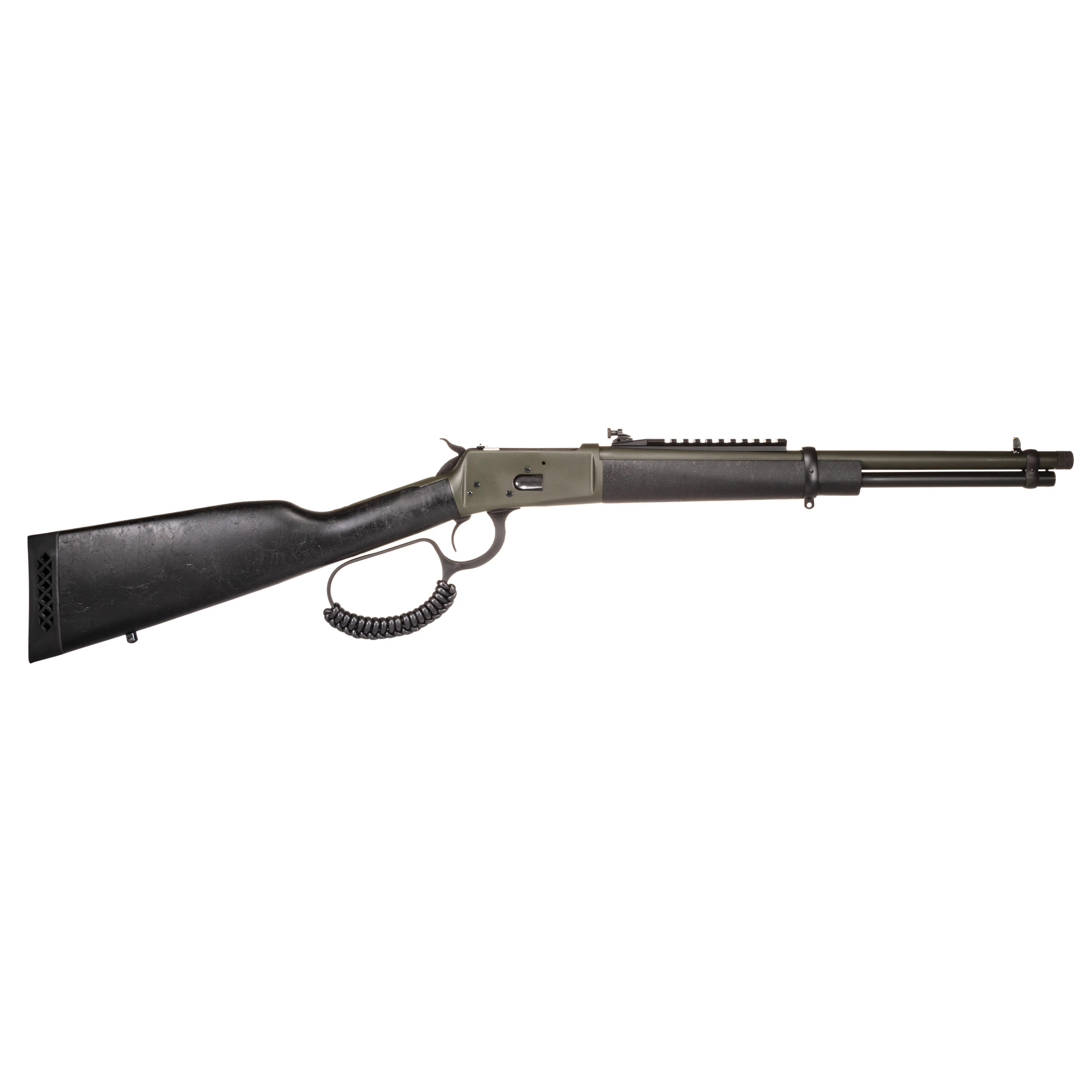Rossi 9235716B3TB R92  Carbine 357 Mag 8+1 16.50" Moss Green Cerakote Steel Barrel &  Receiver, Black Fixed Stock, Right Hand