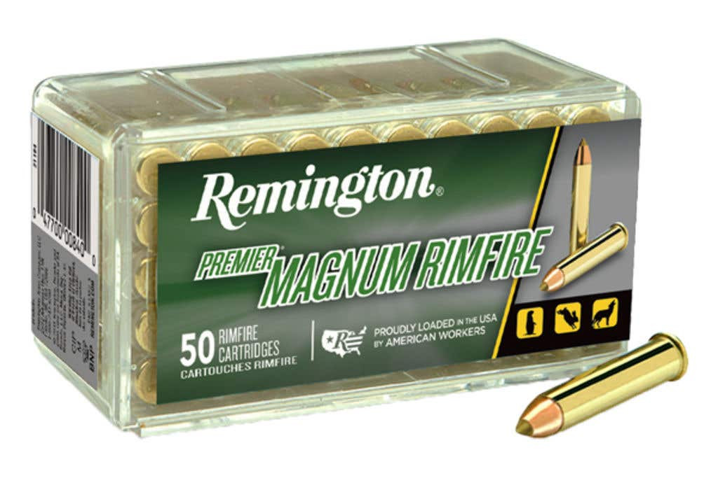 Remington, Premier Magnum, 22 Winchester Magnum Rimfire, AccuTip V, 33 Grain, 50 Rounds