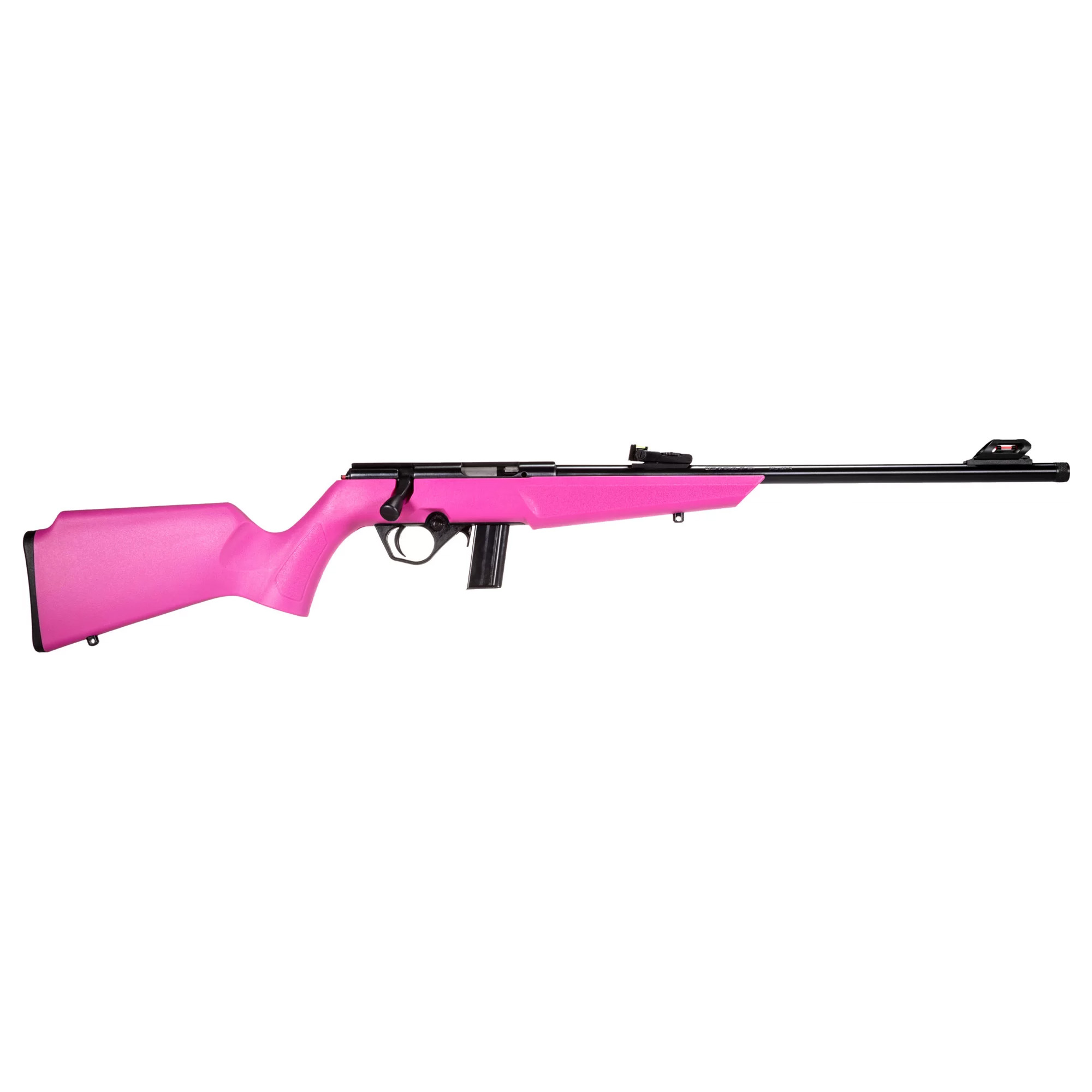 Rossi Compact Bolt Action Rimfire Rifle - Black / Pink | .22 LR | 16.5" Barrel | 10rd | Polymer Stock