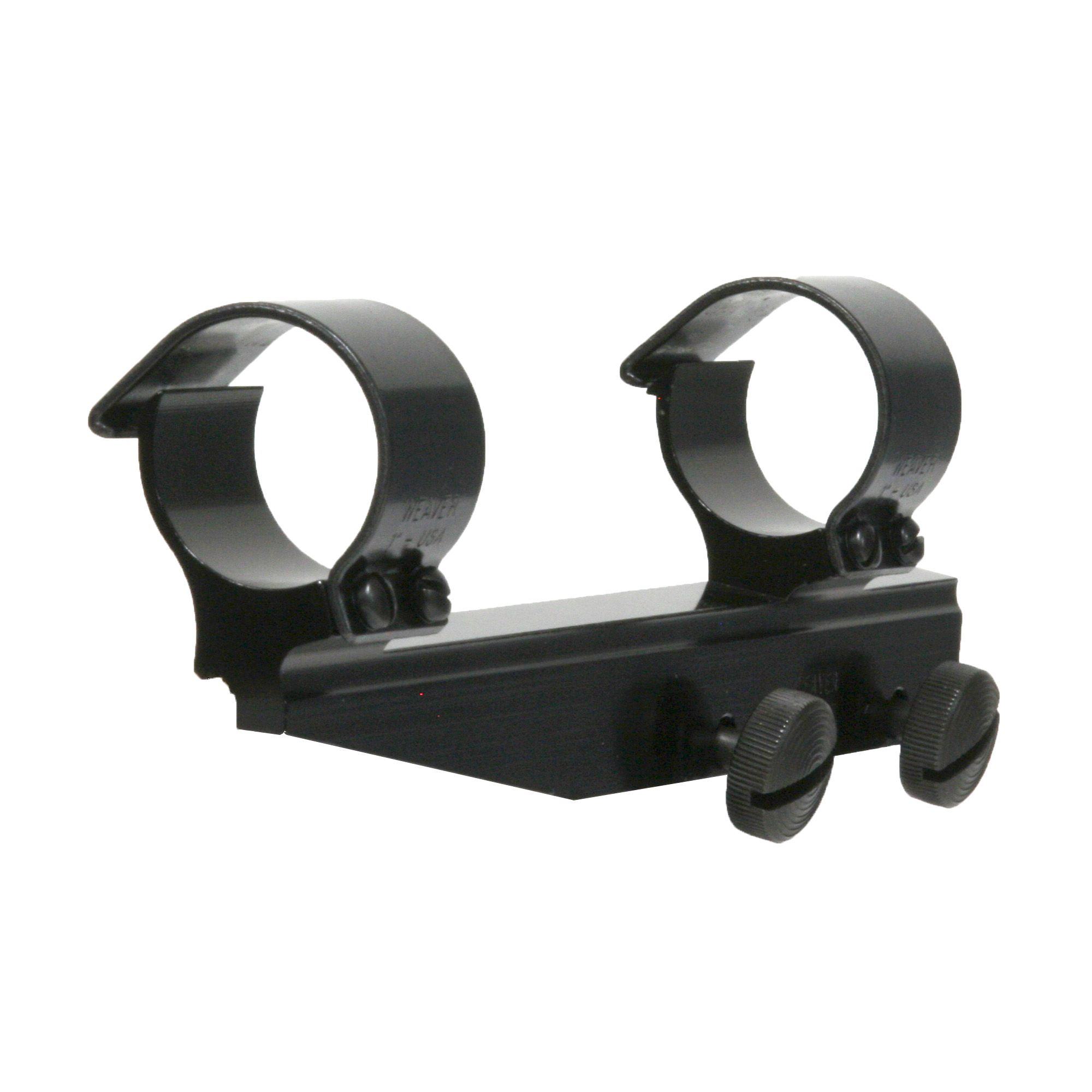 Weaver Detachable Side Mount 1 Inch High Long Aluminum Scope Rings and Base
