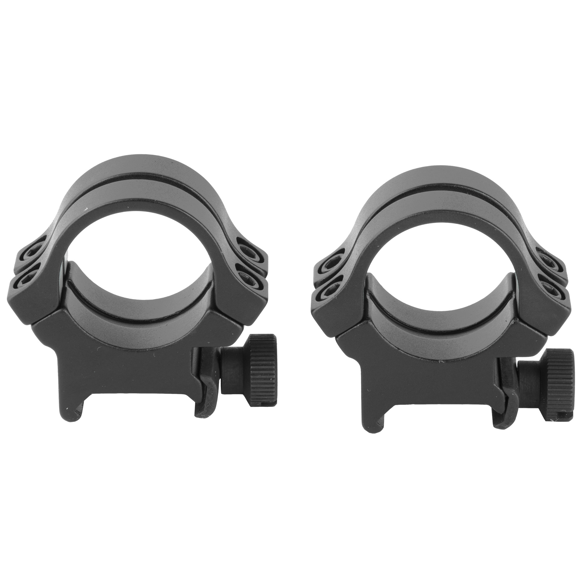 Weaver Quad Lock Top Mount Scope Rings 1in High Matte Finish