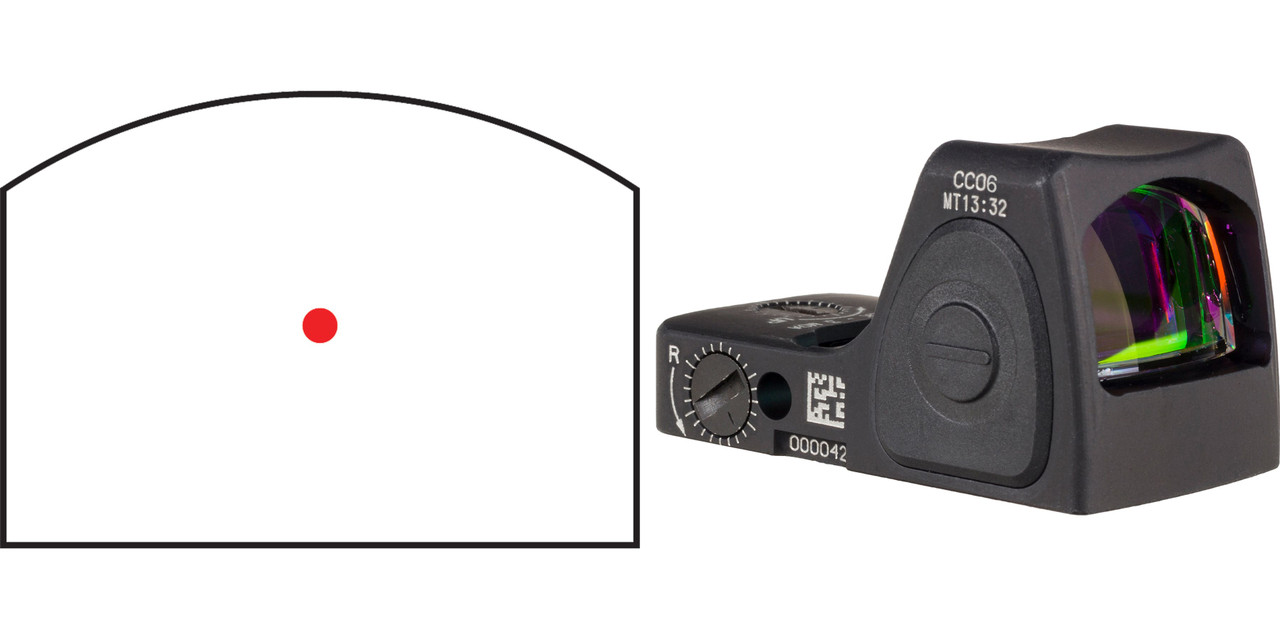 Trijicon RMRcc 3.25 MOA Red Dot 1X Reflex Sight for Pistols RMR Footprint