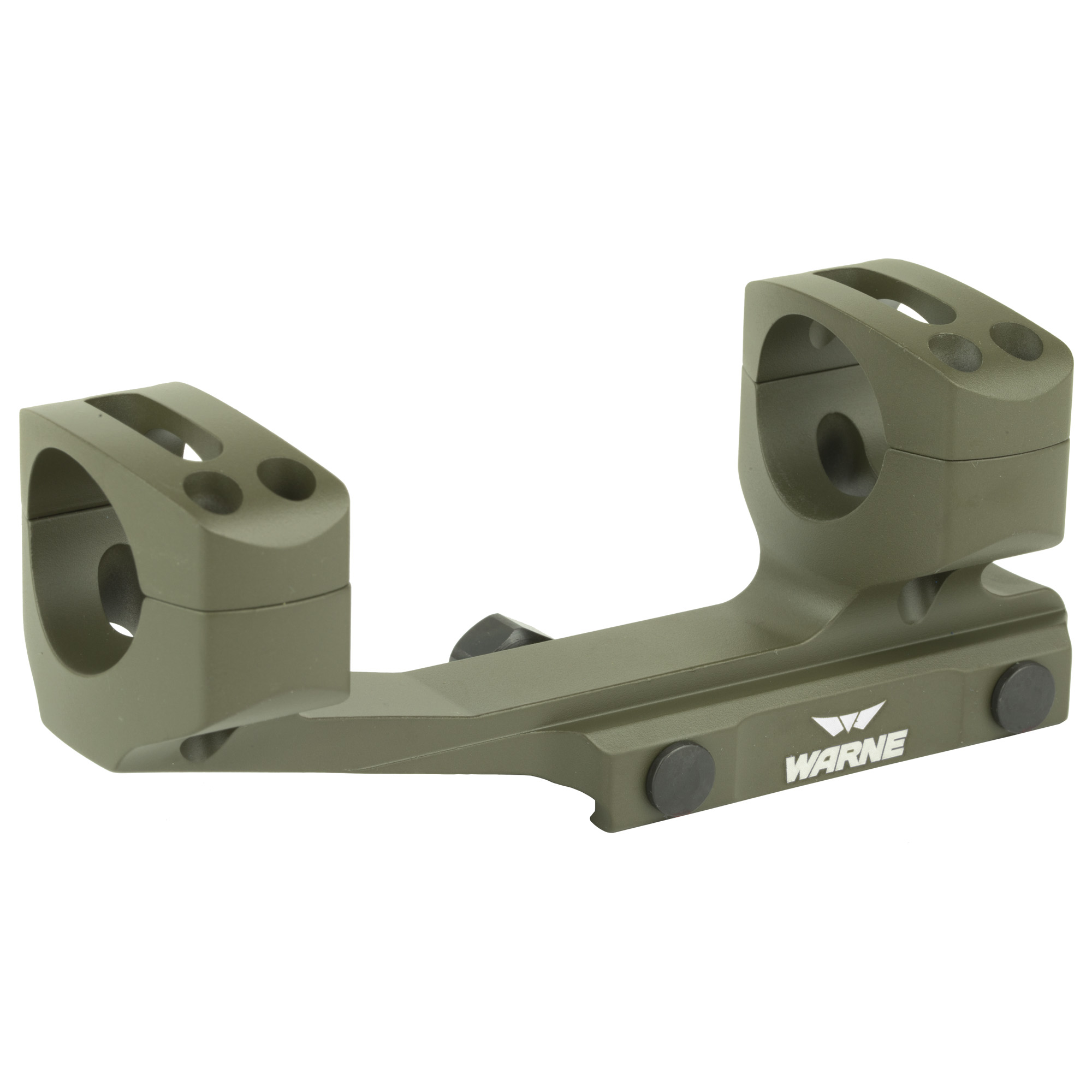 Warne Gen 2 X Skel 1in Extended Skeleton Scope Mount Olive Drab Green AR Rifles