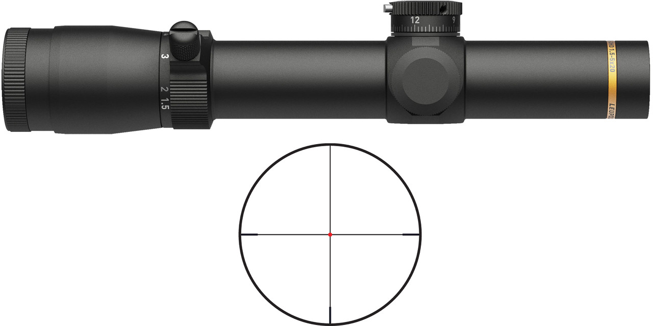 Leupold VX-3HD 1.5-5x20mm CDS ZL Illuminated FireDot Twilight Hunter Scope