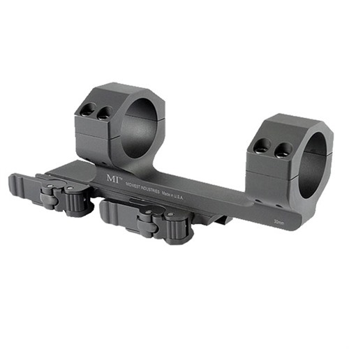 Midwest Industries MIQD30SM 30mm QD Scope Mount/Ring Combo Black Hardcoat Anodized