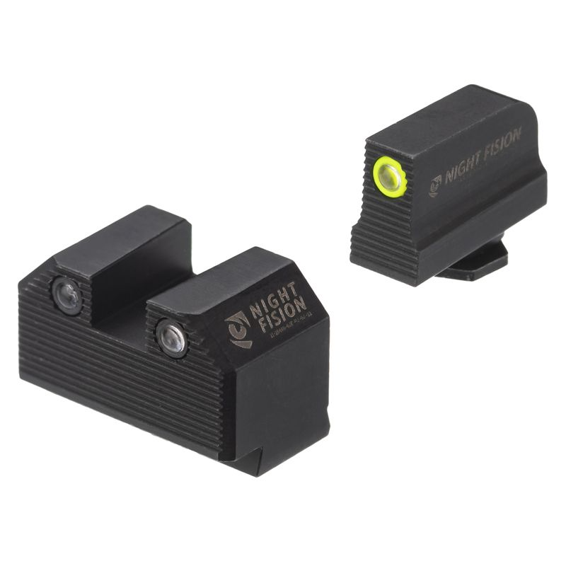 Night Fision Walther PDP Stealth Night Sight Set Yellow Front Black Back