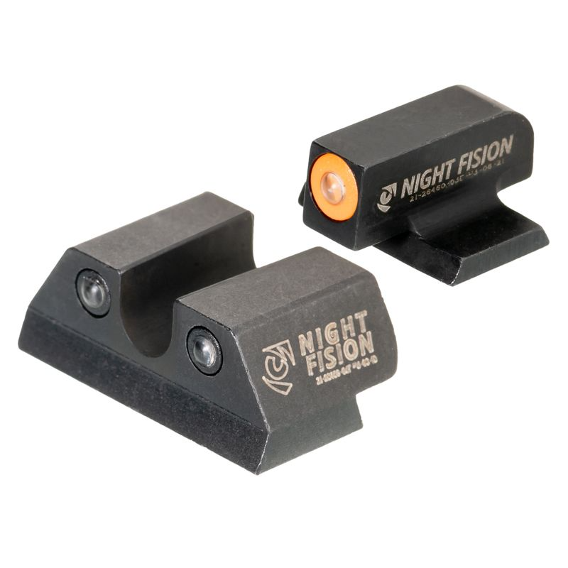 Night Fision Orange Front U Notch Rear Night Sight Set for Fn 509