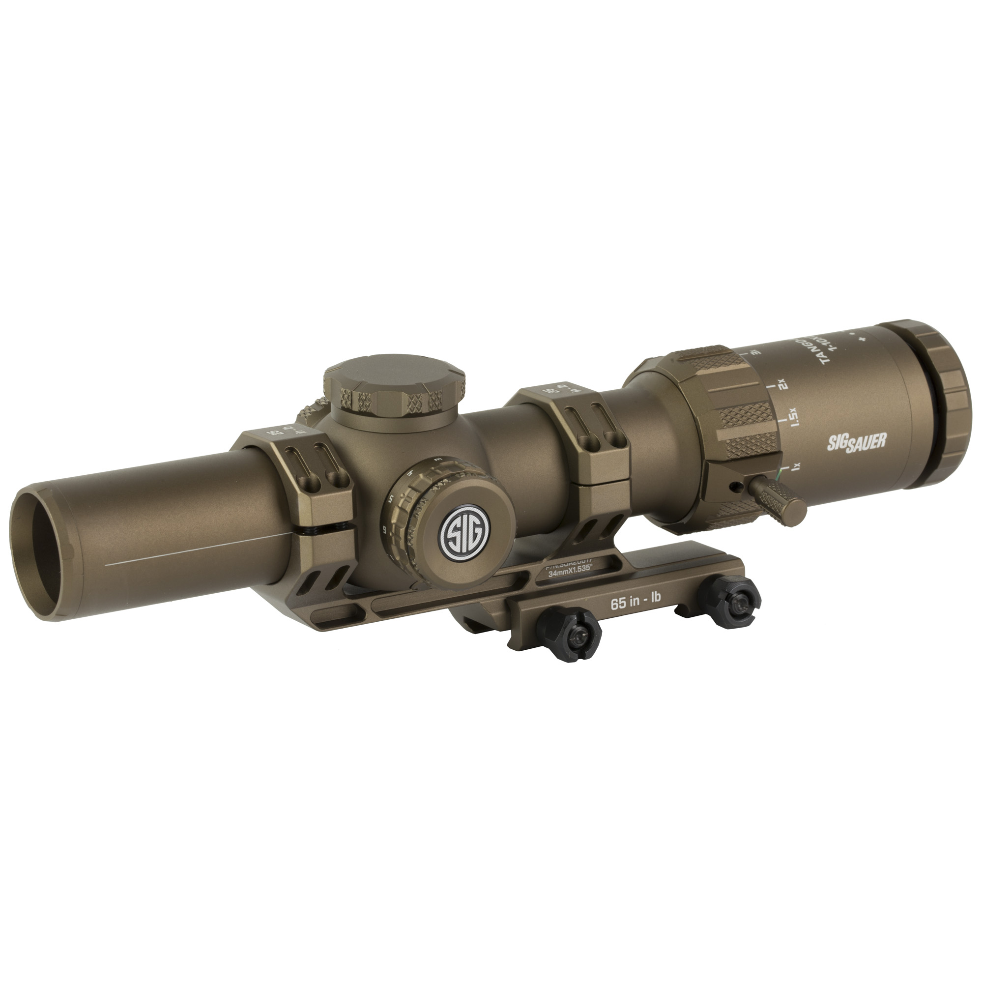 Sig Sauer Tango-MSR Coyote 1-10x28mm 34mm Rifle Scope BDC-10 Reticle