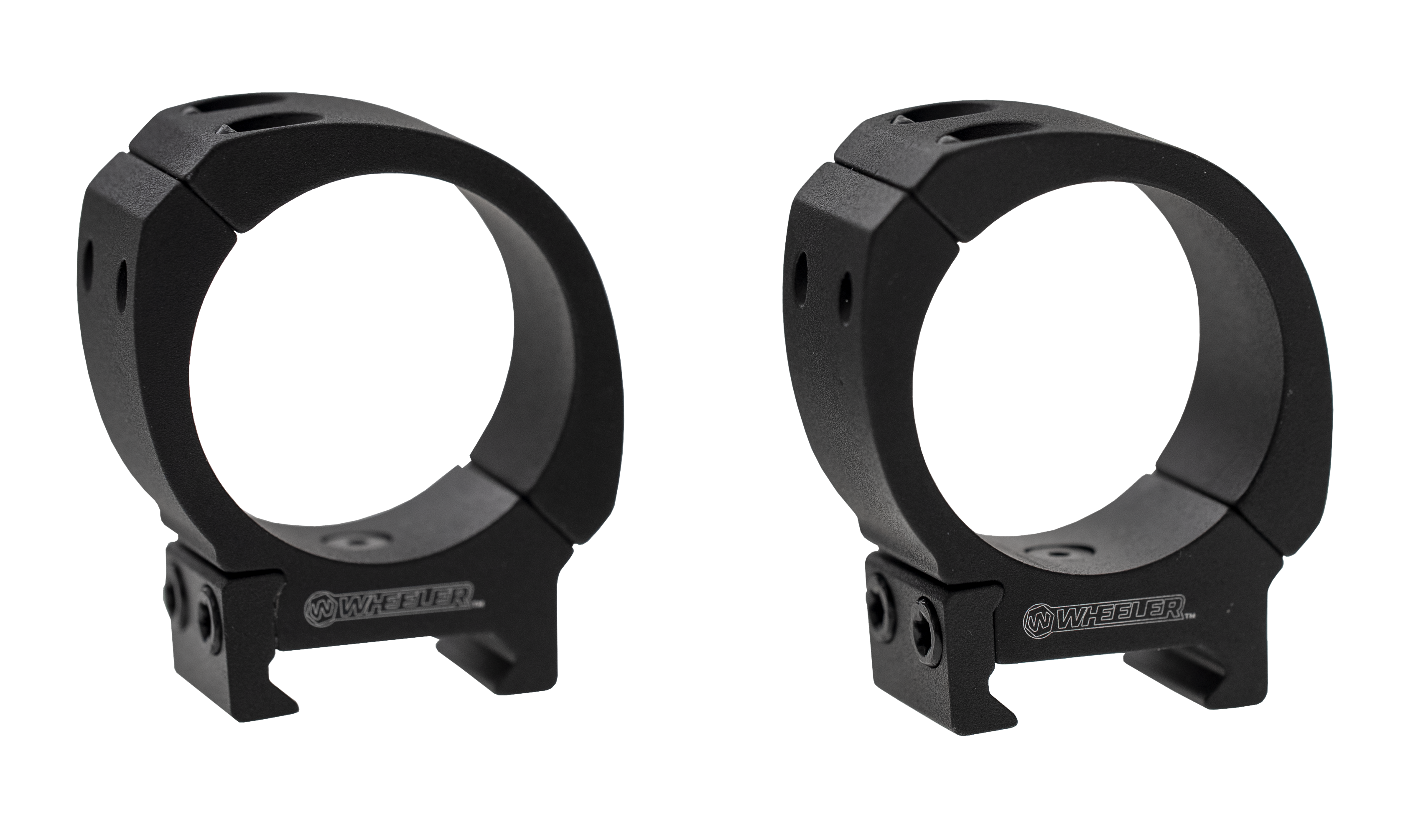 Wheeler Engineering Sport Scope Rings 30mm Low Weaver Picatinny Compatible 4 Screw