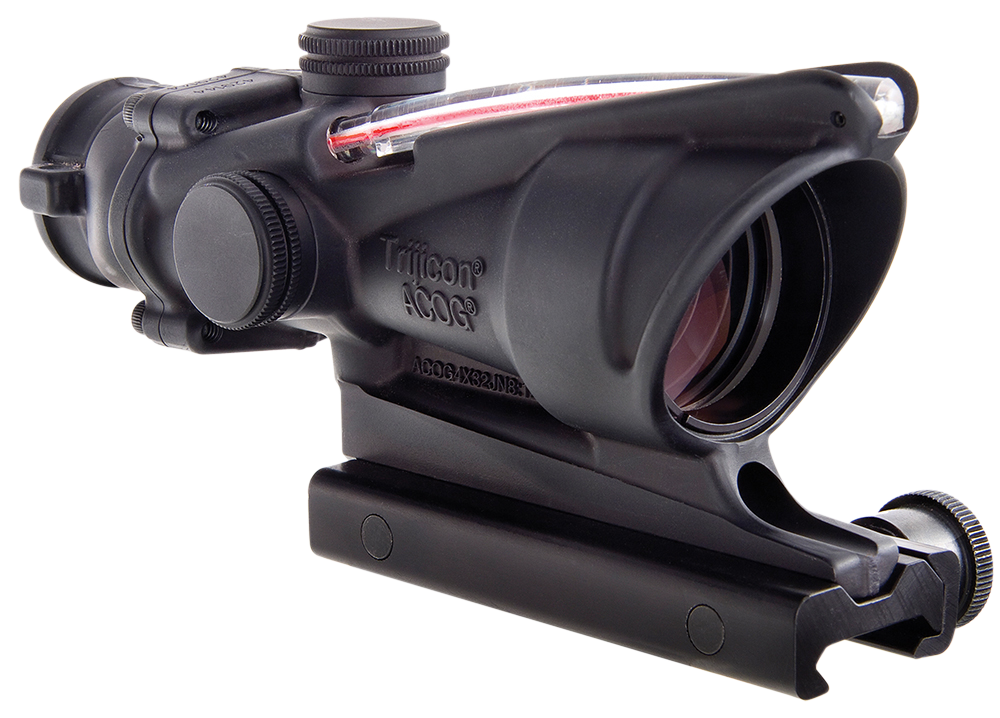 Trijicon ACOG 4x32 Illuminated Red Horseshoe Dot Reticle 6.8 SPC 1 Inch Mount