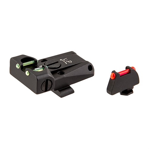 L.P.A. Sights Fiber Optic Adjustable Glock Sight Set Red Green