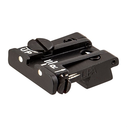 L.p.a. Sights Taurus PT-92 PT-100 Adjustable Rear Sight White Dot
