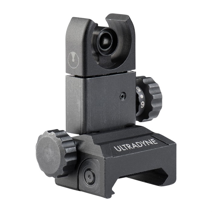 Ultradyne C4 Folding Rear Sight for AR 7 62mm 308 Compatible Low Profile