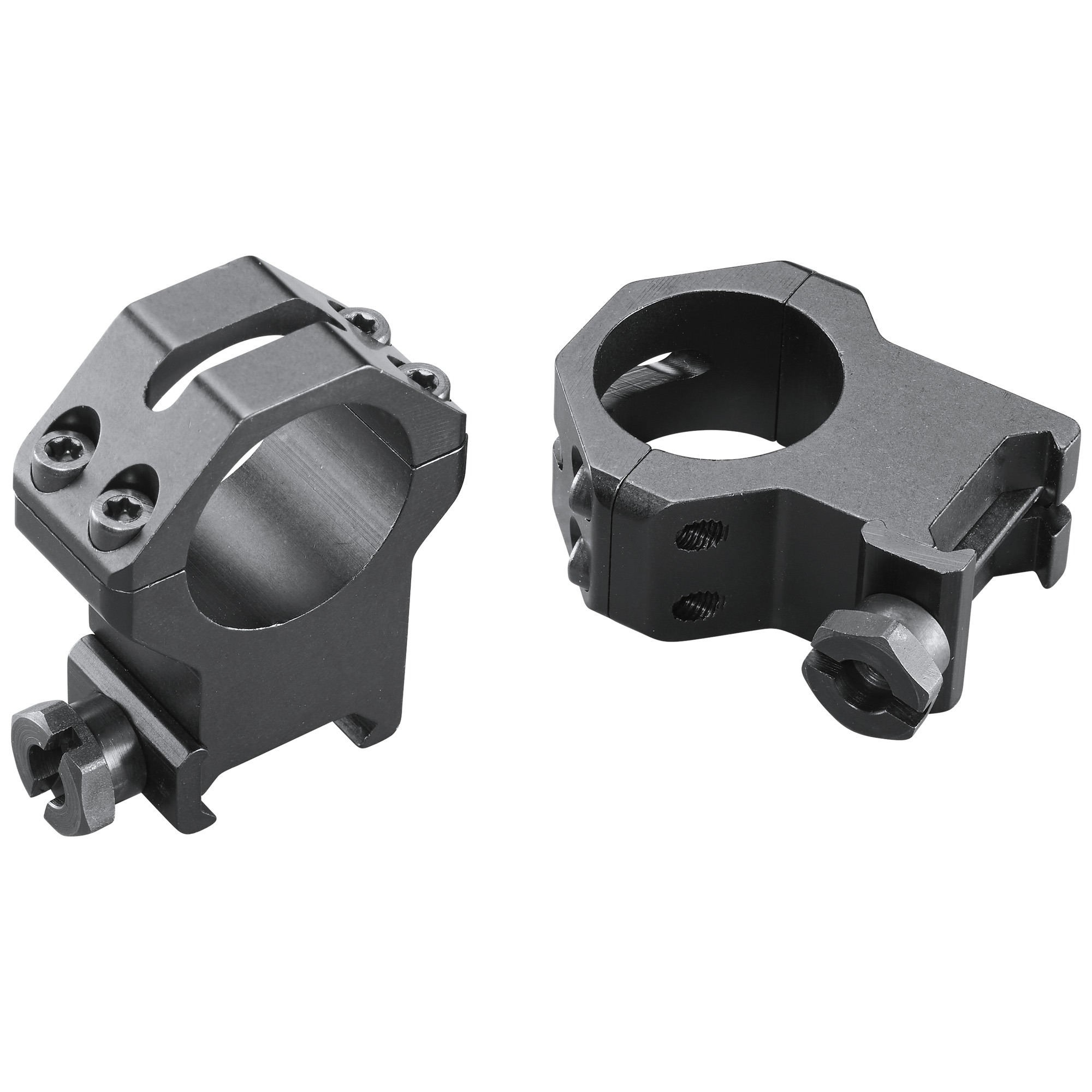 Weaver 1in Extra Extra High FourHole Skeleton Rings Matte Aluminum