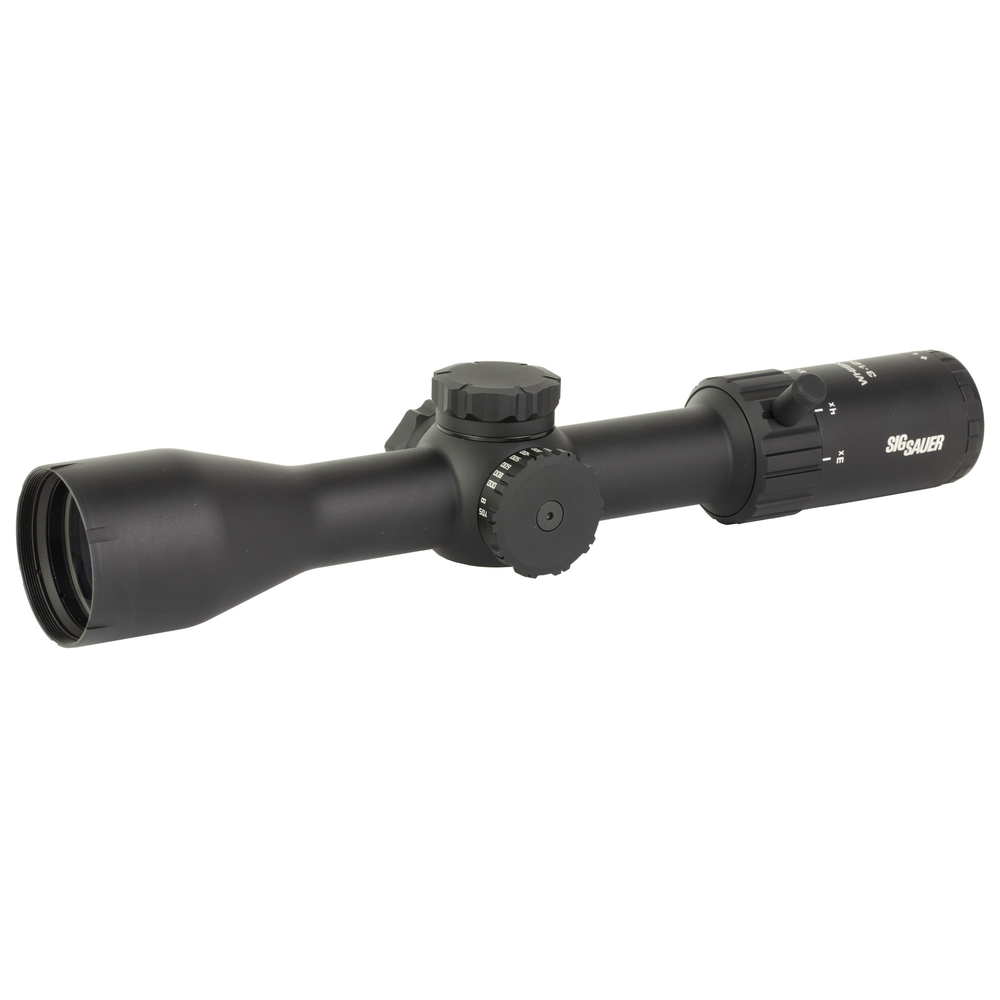 Sig Sauer Whiskey 4 Rifle Scope 3-12x44 Quadplex Capped Turret 30mm