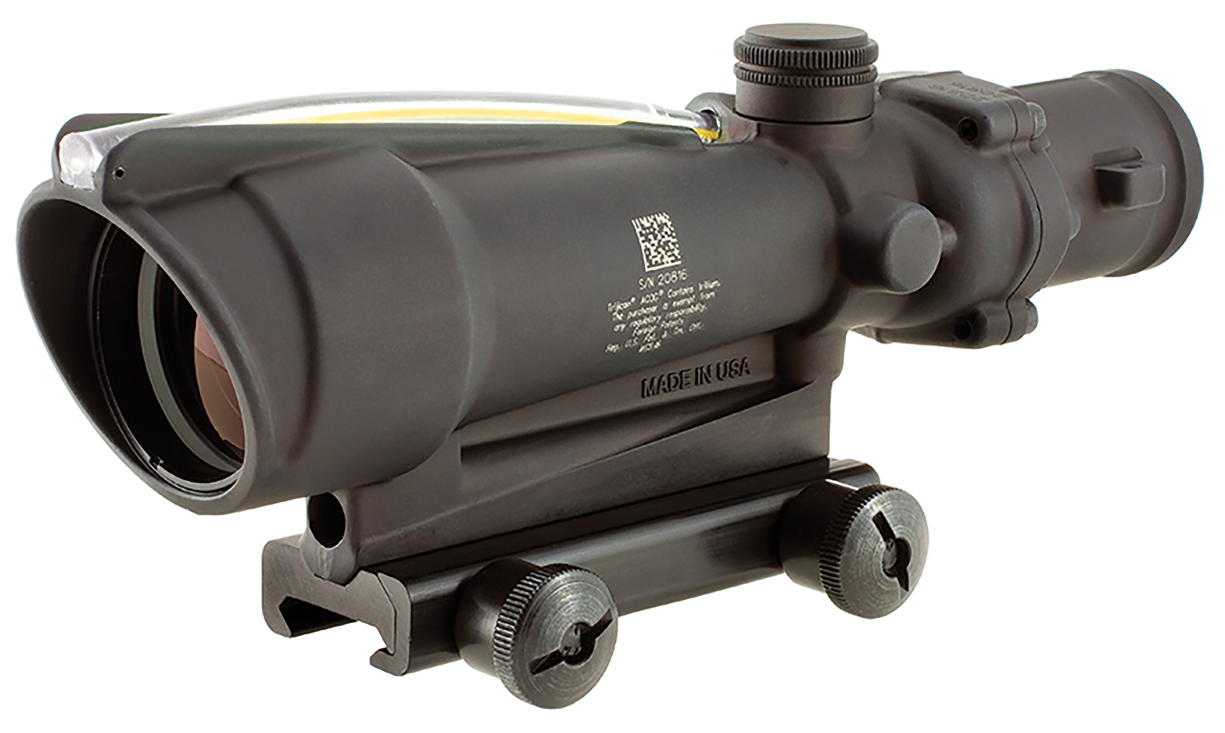 Trijicon ACOG 3.5x 35mm Illuminated Amber Chevron BDC Reticle for 308 7.62 Rifles