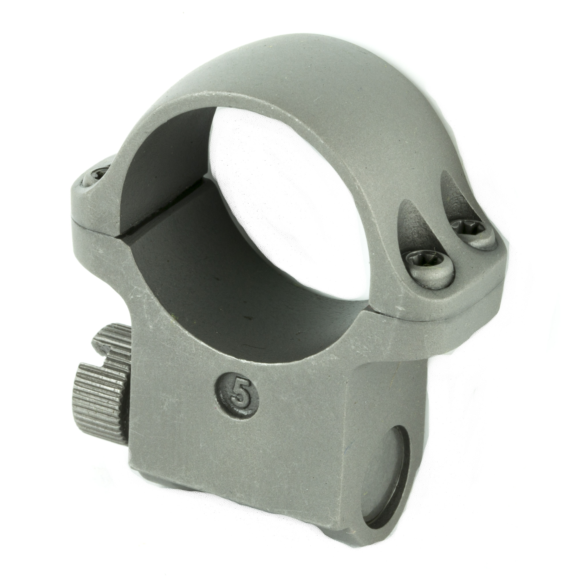 Ruger 1 Inch High Silver Scope Ring for 52mm Objective Fits Ruger Platforms
