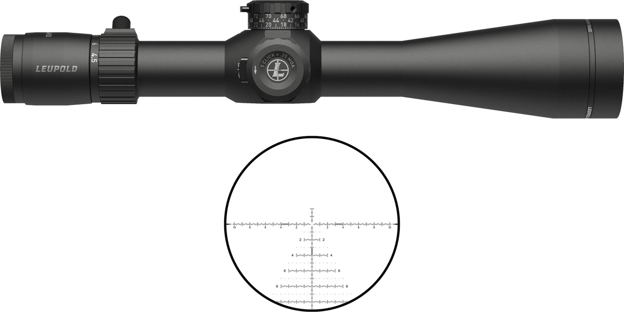 Leupold 183625 Mark 4HD  Matte Black 4.5-18x52mm, 34mm Tube, FFP PR2 MOA Reticle